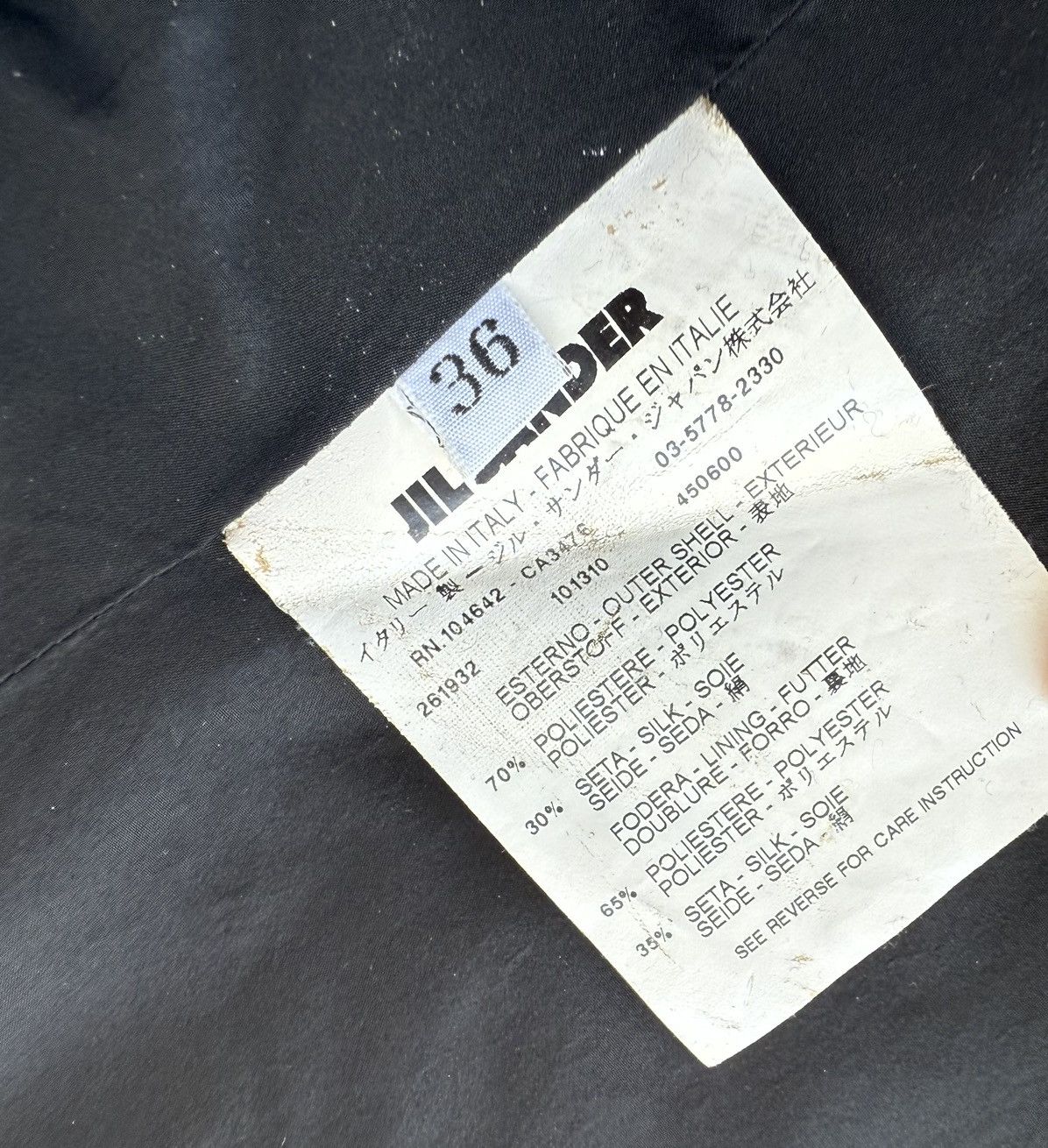 Jil Sander JIL SANDER Archive Black Chester Coat Size S / US 4 / IT 40 - 8 Thumbnail