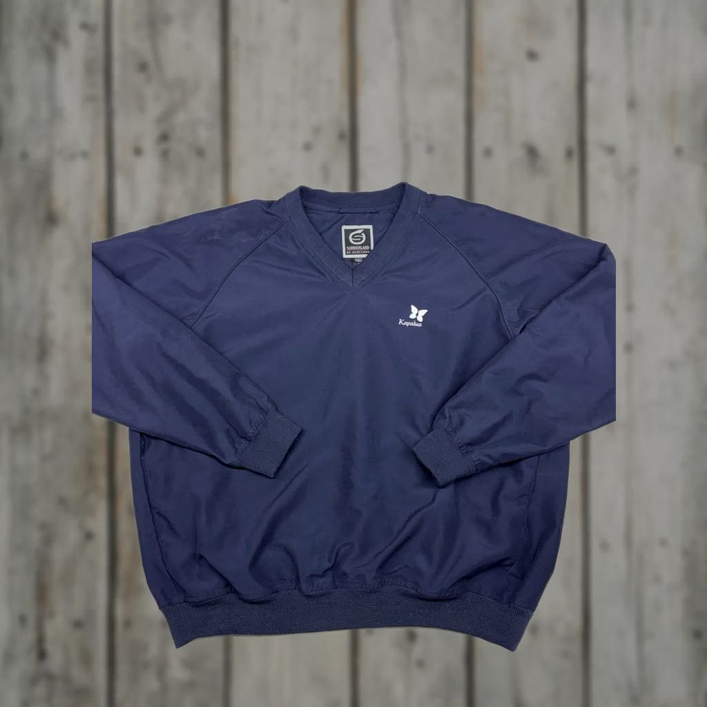 Vintage VINTAGE Sunderland Of Scotland Kapalua Golf Hawaii Windbreaker Pullover Blue Mens M Jacket Size US M / EU 48-50 / 2 - 1 Thumbnail