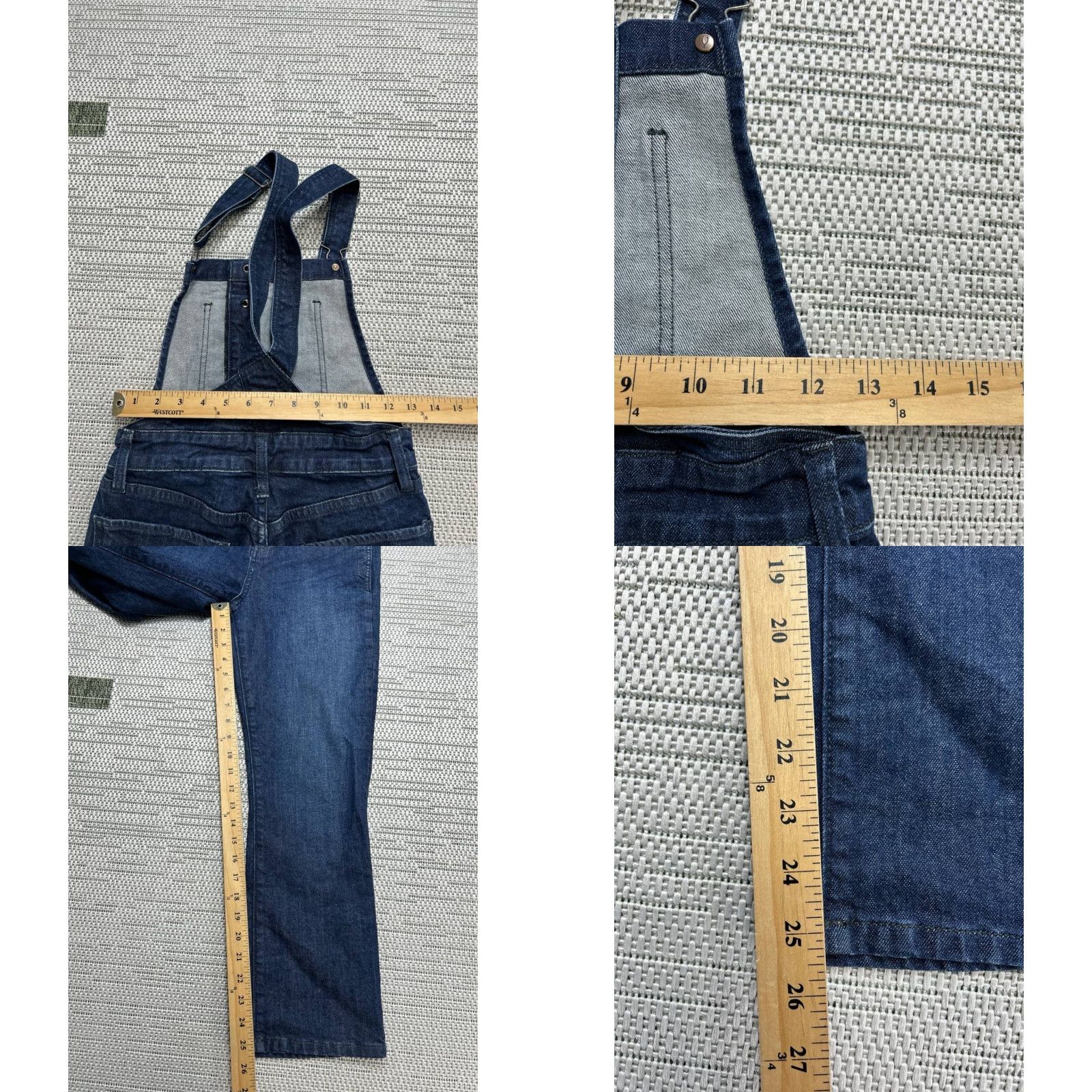 Lucky Brand Lucky Brand Overalls 0/25 Blue Cotton Denim Workwear Shirt One-Piece Women XS? Size 25" / US 0 / IT 36 - 8 Thumbnail