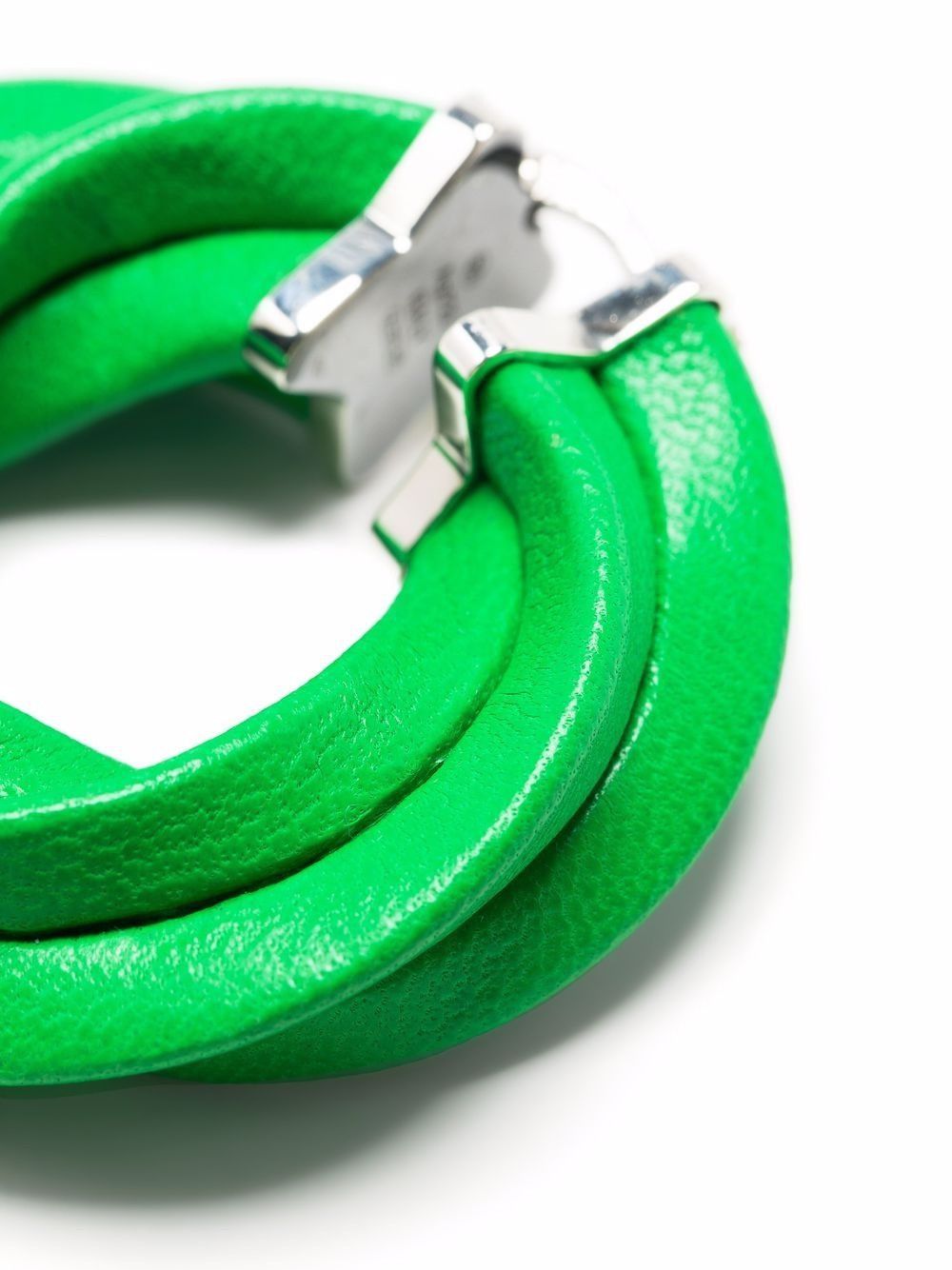 Bottega Veneta o1s1rm1025 Size: OS / Twisted Hoop Earrings in Green Size ONE SIZE - 3 Thumbnail