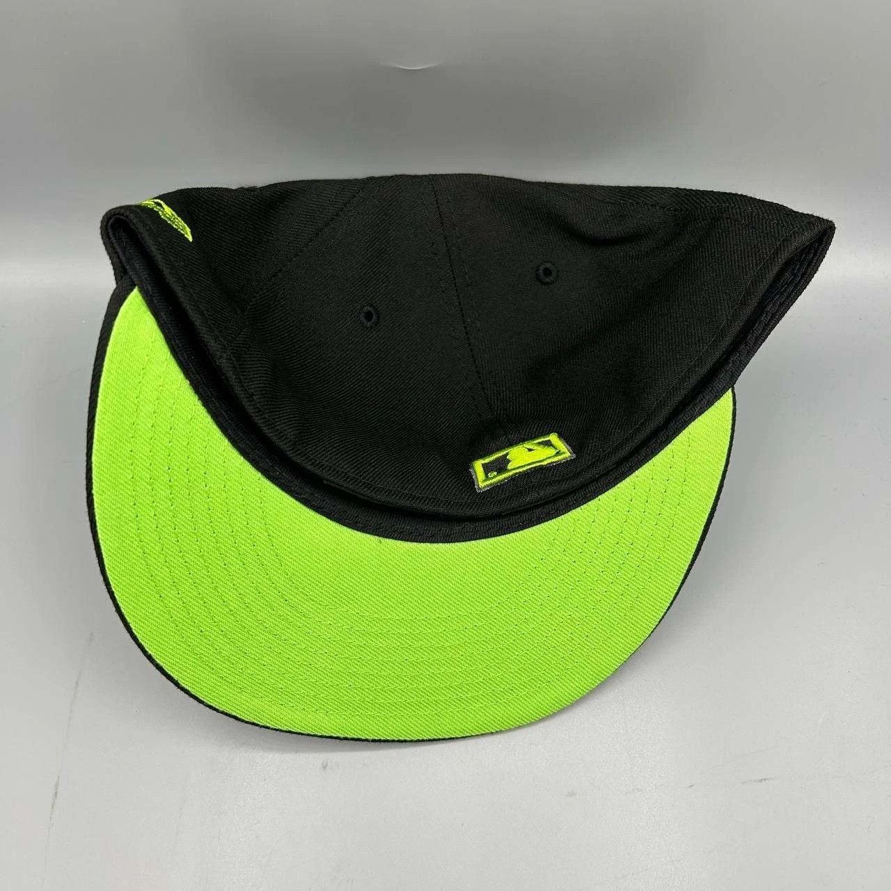 New Era Tampa Bay Devil Rays Hat Men 7 3/8 Black Green MLB Fitted Size ONE SIZE - 3 Thumbnail