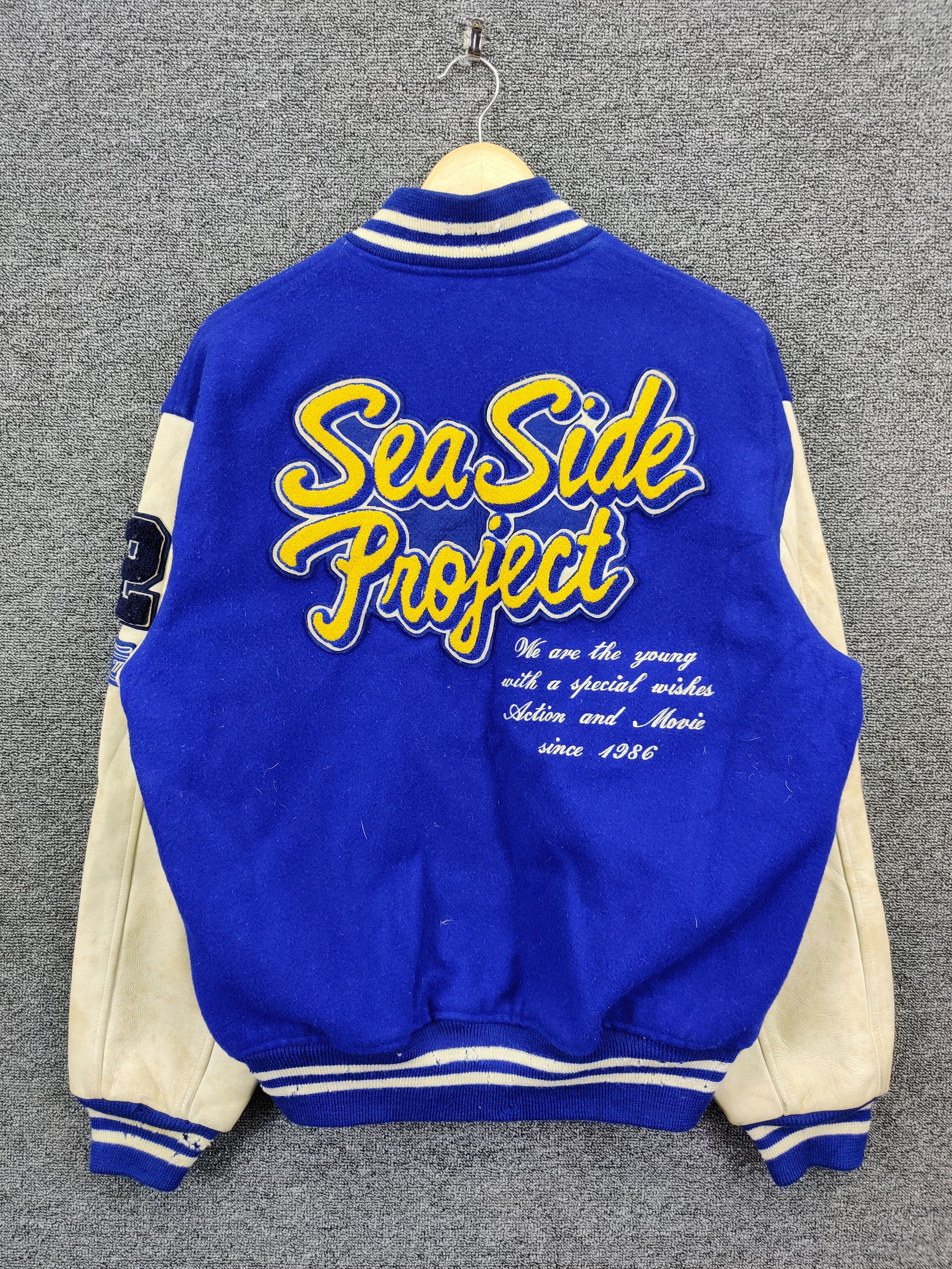 Vintage Vintage 80s David Workshop Wool Varsity Leather Jacket Size US M / EU 48-50 / 2 - 6 Thumbnail