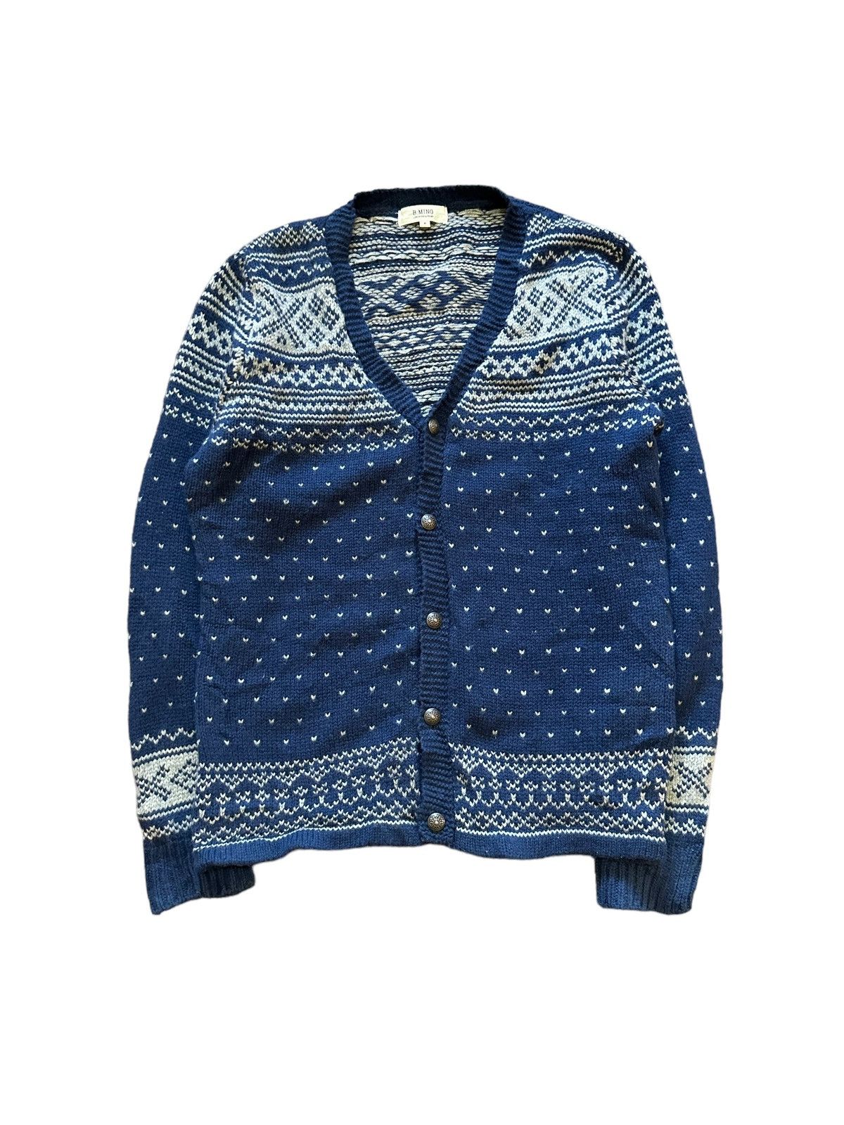 Beams Plus × Japanese Brand Vintage Beams Cardigan Size US M / EU 48-50 / 2 - 1 Thumbnail