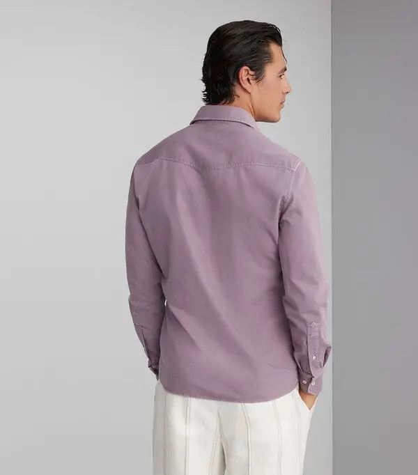 Brunello Cucinelli Shirt in Dark Purple Size US M / EU 48-50 / 2 - 4 Thumbnail
