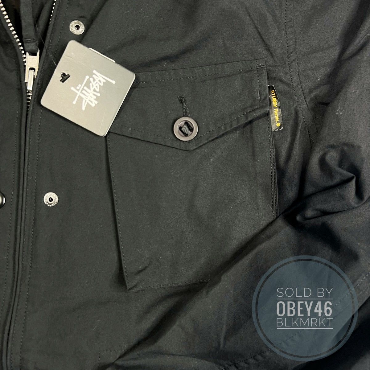 Stussy Vintage Stussy Hooded Remix Parka Jacket Black Size US M / EU 48-50 / 2 - 7 Thumbnail