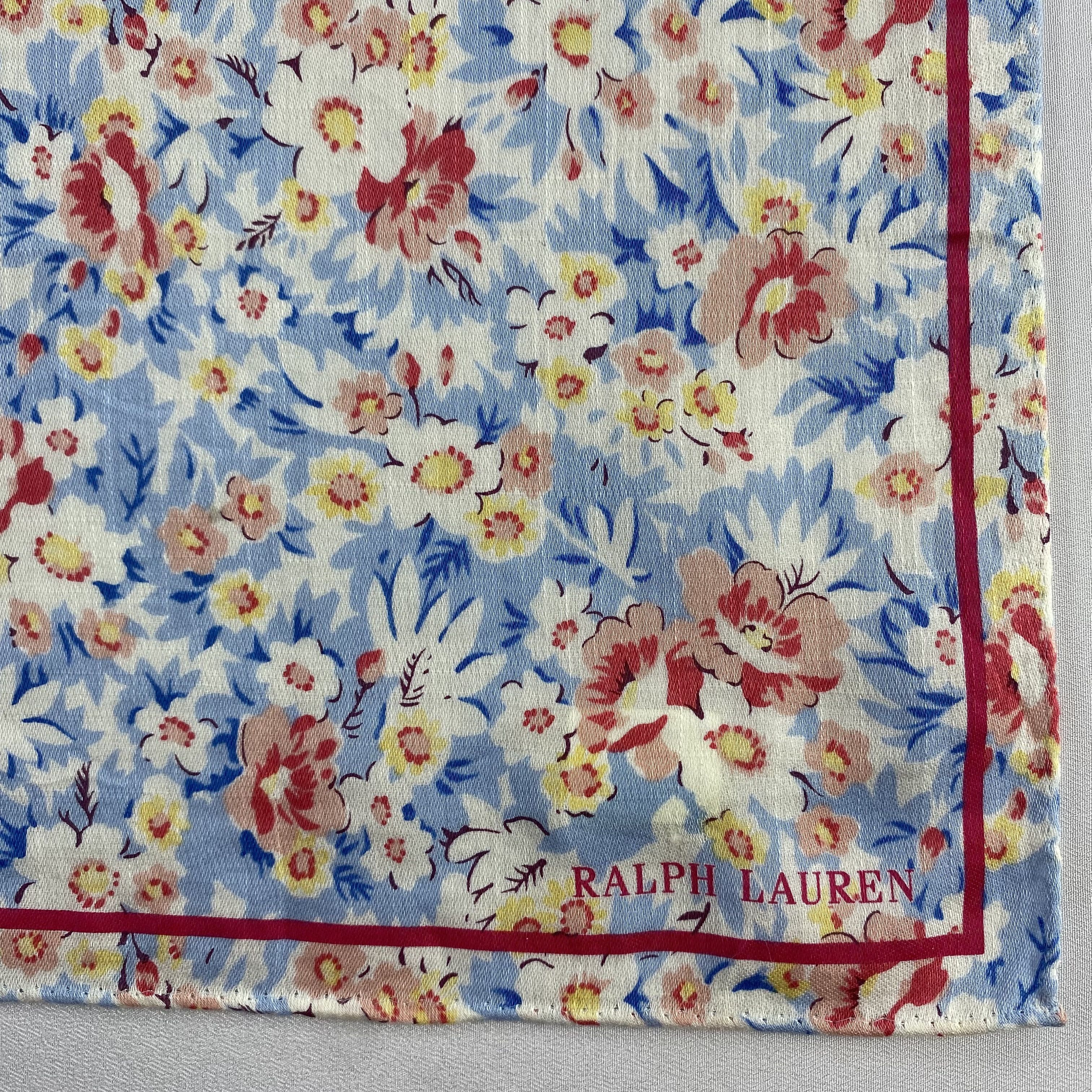 Ralph Lauren × Vintage Ralph Lauren Handkerchief / Neckerchief / Bandana-P685 Size ONE SIZE - 4 Thumbnail