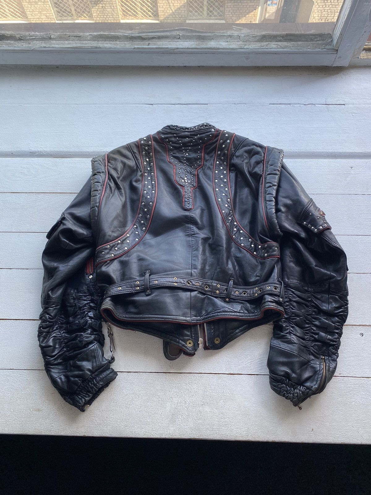 Other 🔗GOTHIC PUNK OPIUM ZIPPER BONDAGE LEATHER JACKET OWENS ISSEY Size US M / EU 48-50 / 2 - 15 Thumbnail