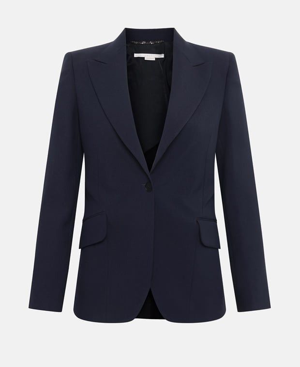 Blazer with flap pockets