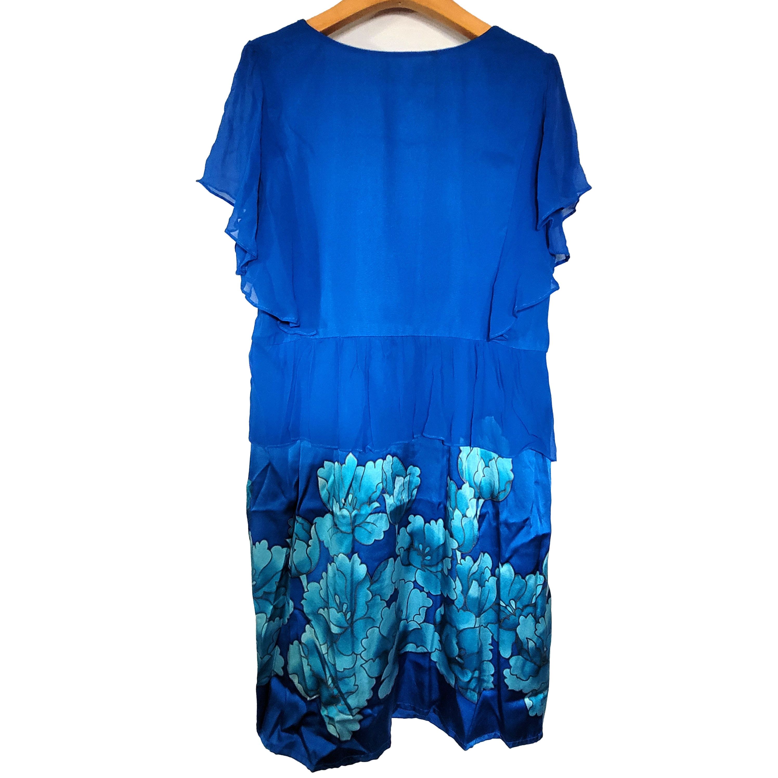 Other Women's Silk Size L Short Sleeve Satin Dress SDK391 Size L / US 10 / IT 46 - 2 Thumbnail