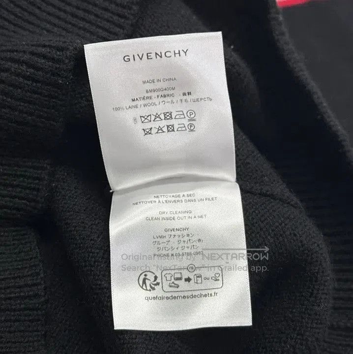 Givenchy Givenchy Men's Letter Logo Intarsia Knit Sweater. Size US L / EU 52-54 / 3 - 4 Thumbnail