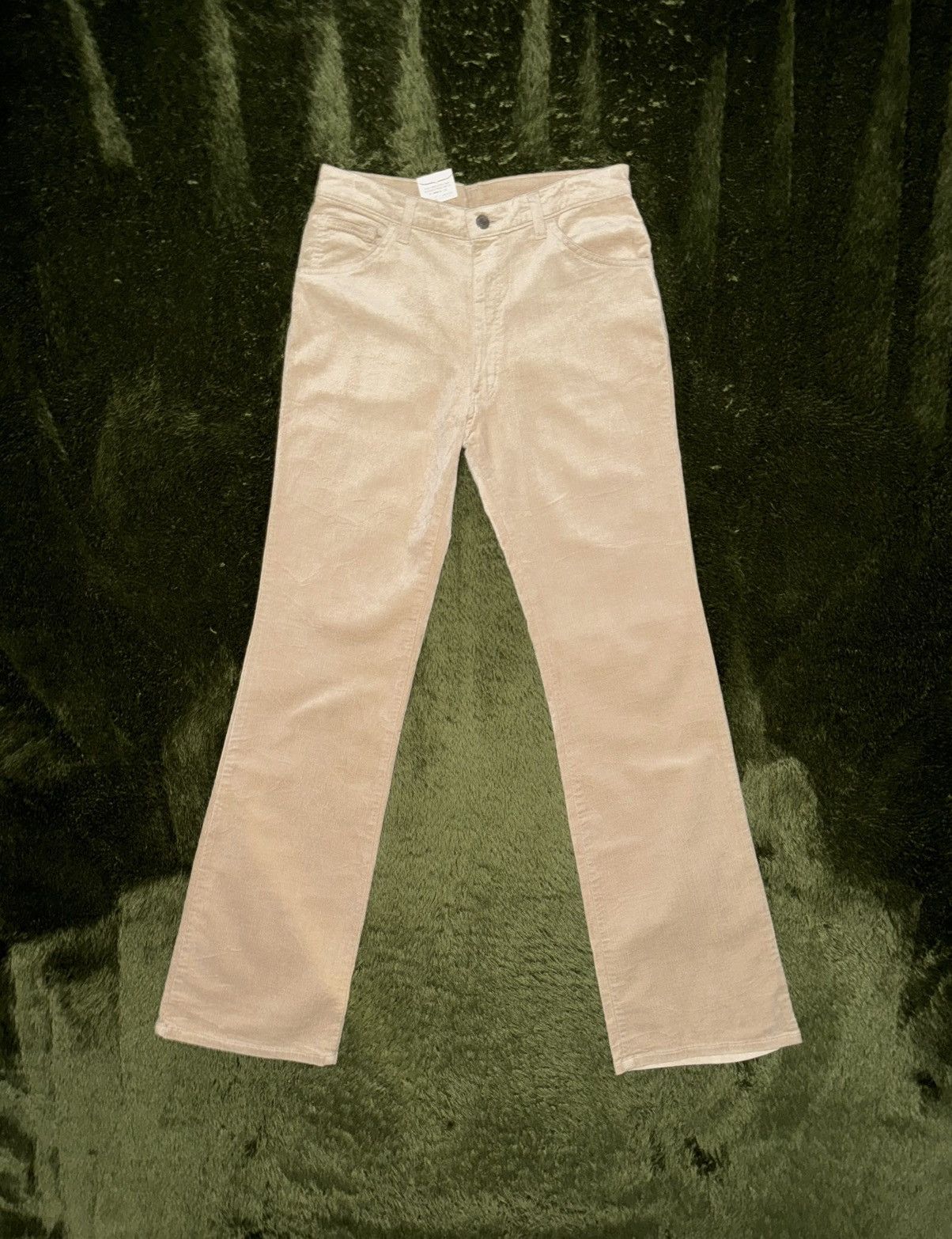 Wrangler [31] Wrangler Textured Bootcut Pants Beige MADE IN JAPAN Size US 31 - 1 Thumbnail
