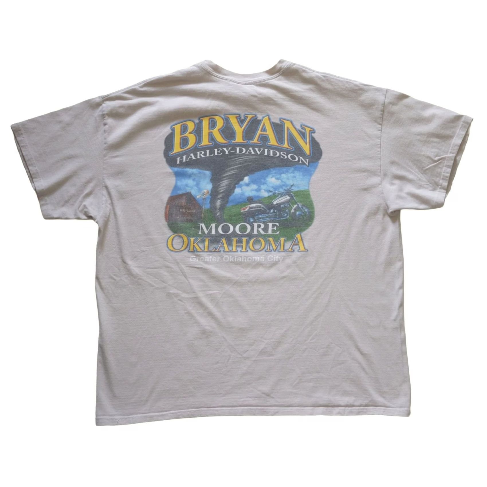 Harley Davidson VINTAGE HARLEY DAVIDSON T-SHIRT 90s MOTORCYCLE BEYOND SPEED BEEFY-T 2XL BEIGE Mens Size US XXL / EU 58 / 5 - 3 Thumbnail