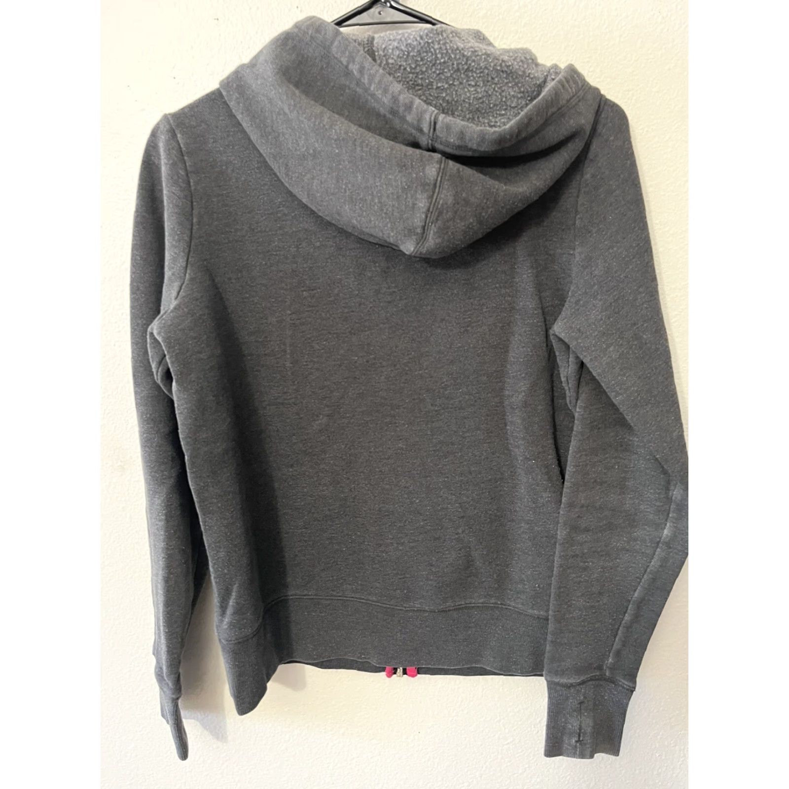 Reebok Reebok Sweater Woman Small Gray Pink Full Zip Hoodie Hooded Ladies Size S / US 4 / IT 40 - 3 Thumbnail