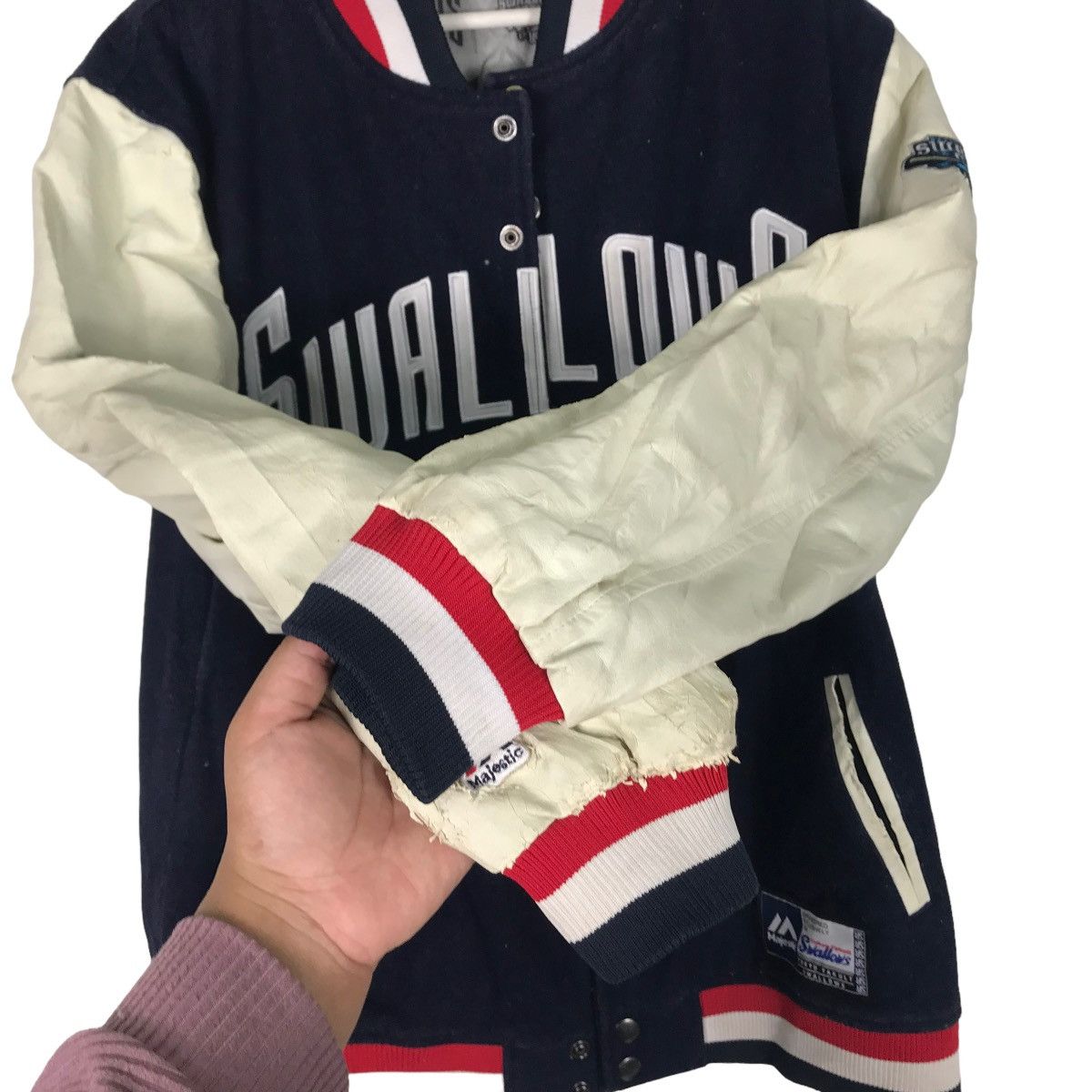 Majestic 🔥 VINTAGE SWALLOWS MAJESTIC VARSITY STADIUM JACKET Size US M / EU 48-50 / 2 - 9 Thumbnail
