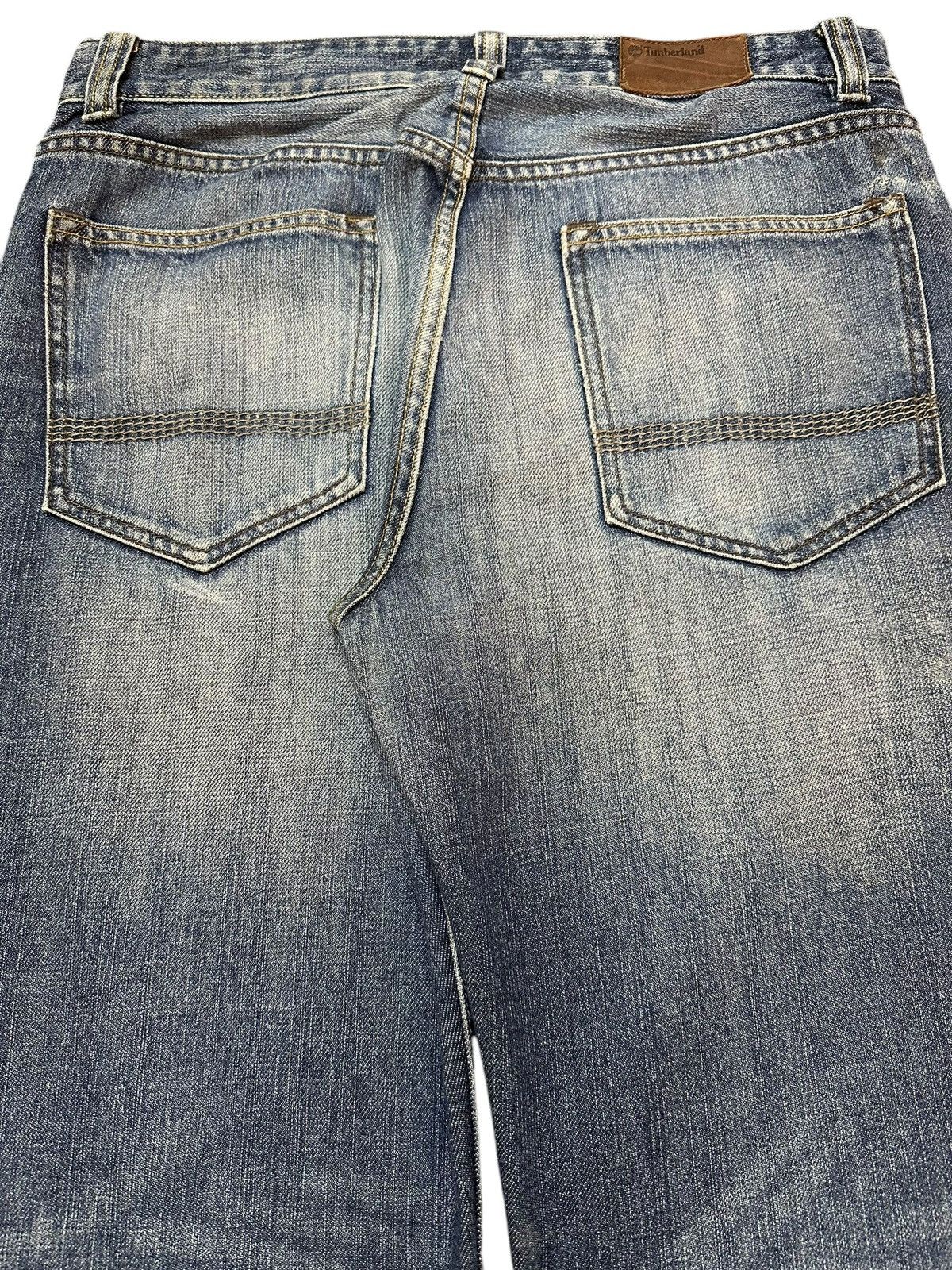 Timberland Vintage Timberland Blue Faded Wash Distress Loose Jeans Size US 32 / EU 48 - 6 Thumbnail