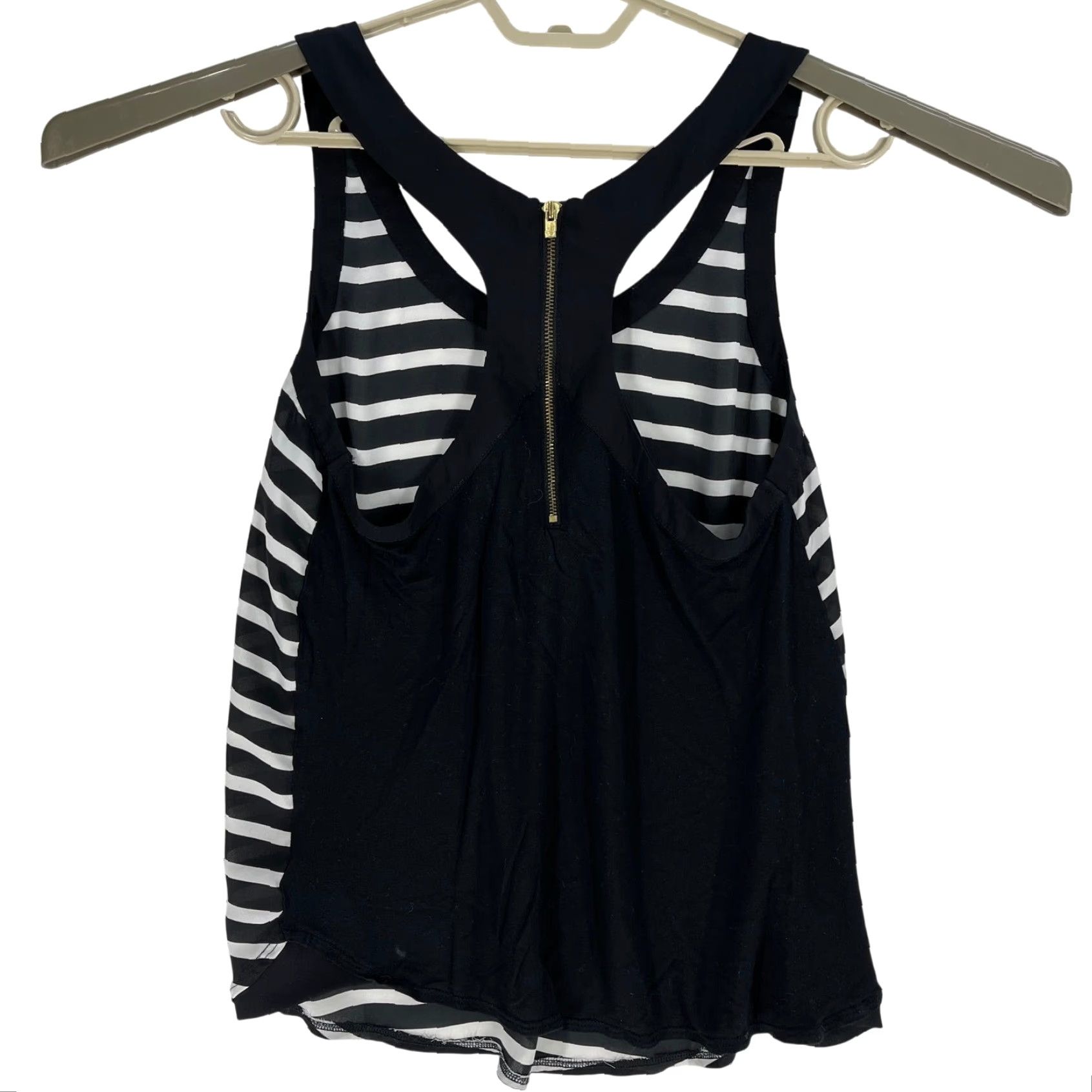 Express Express Tank Top Women S Black White Striped Minimalist Casual Summer Size S / US 4 / IT 40 - 3 Thumbnail