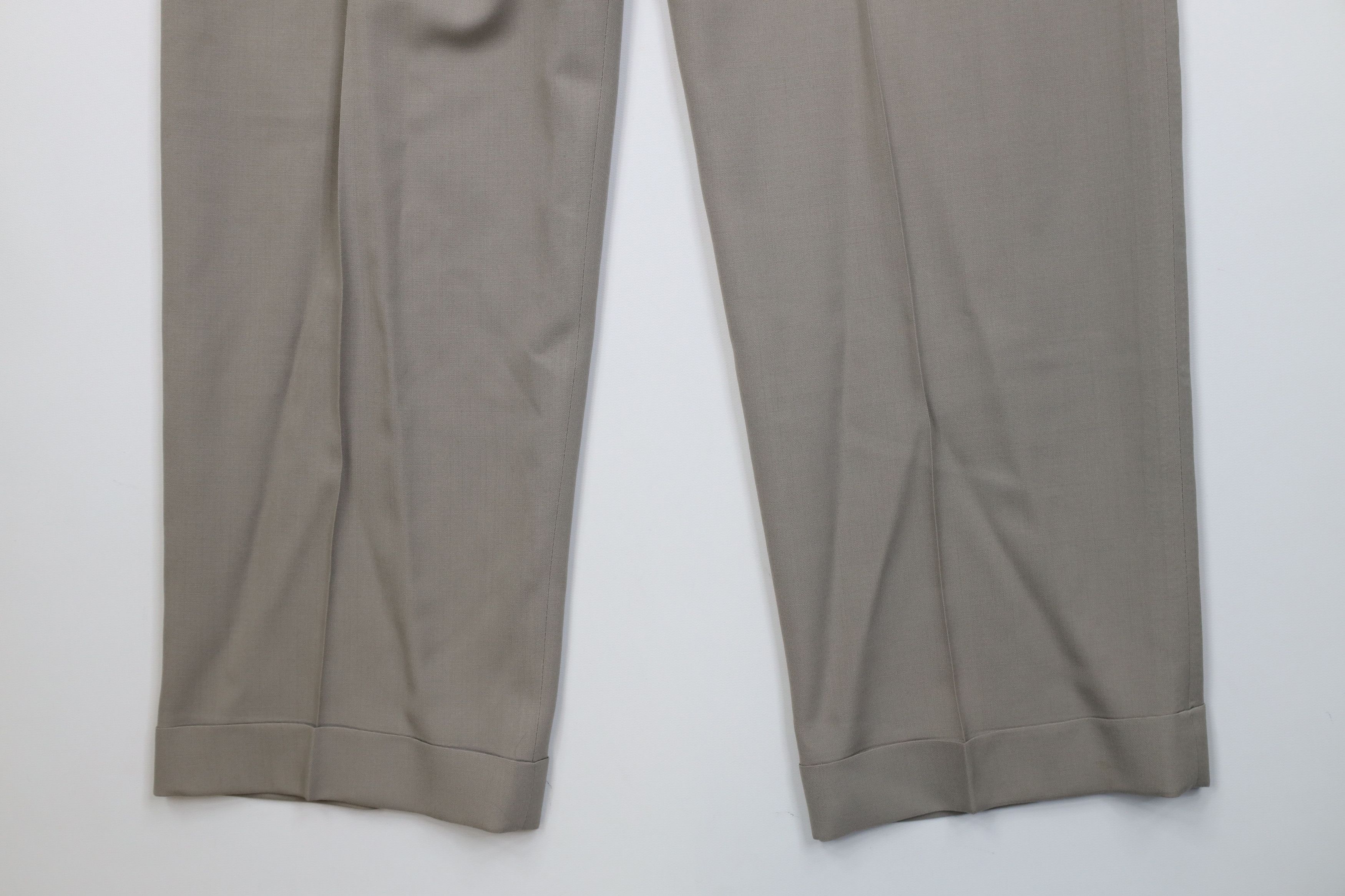 Christian Dior Monsieur Vintage 90s Christian Dior Wool Wide Leg Chino Pants USA Size US 32 / EU 48 - 14 Thumbnail