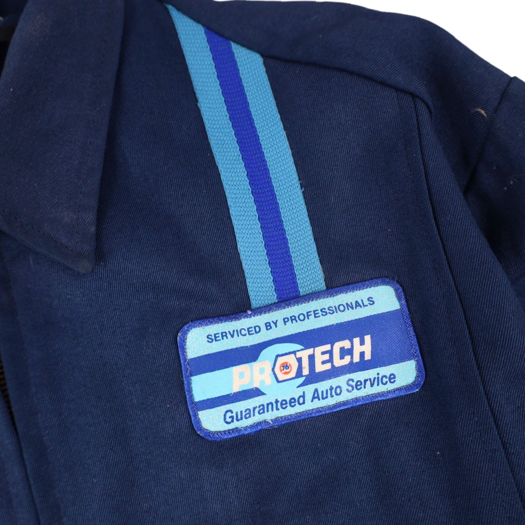 Vintage VINTAGE 76 Pro Tech Jacket Work Mens Large Blue Size US L / EU 52-54 / 3 - 4 Thumbnail