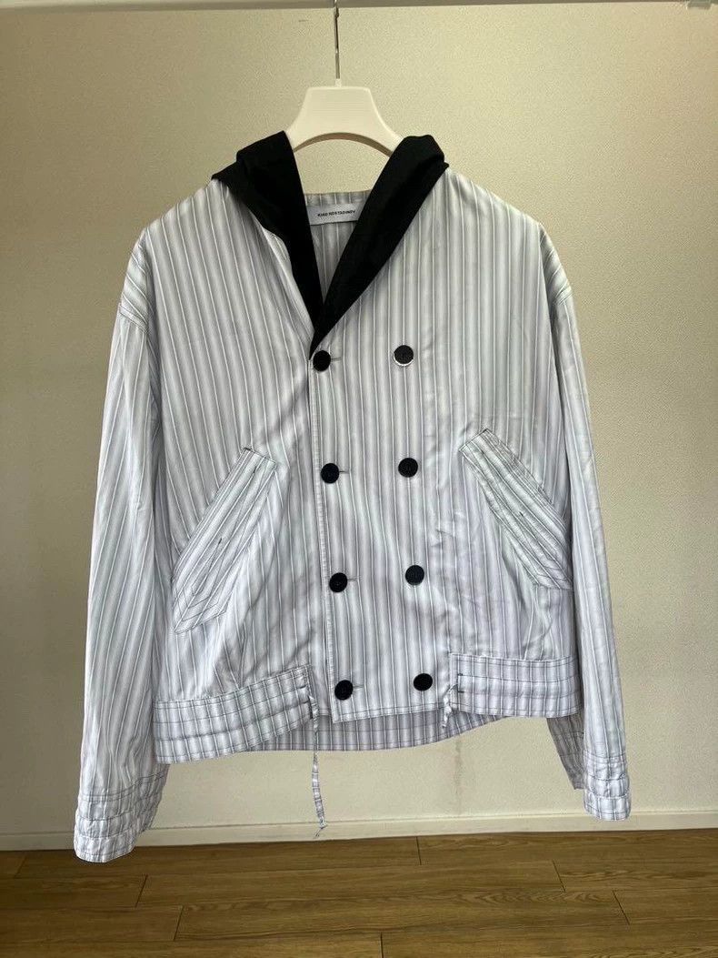 Kiko Kostadinov aw19 midnight stripe fur jacket | Grailed