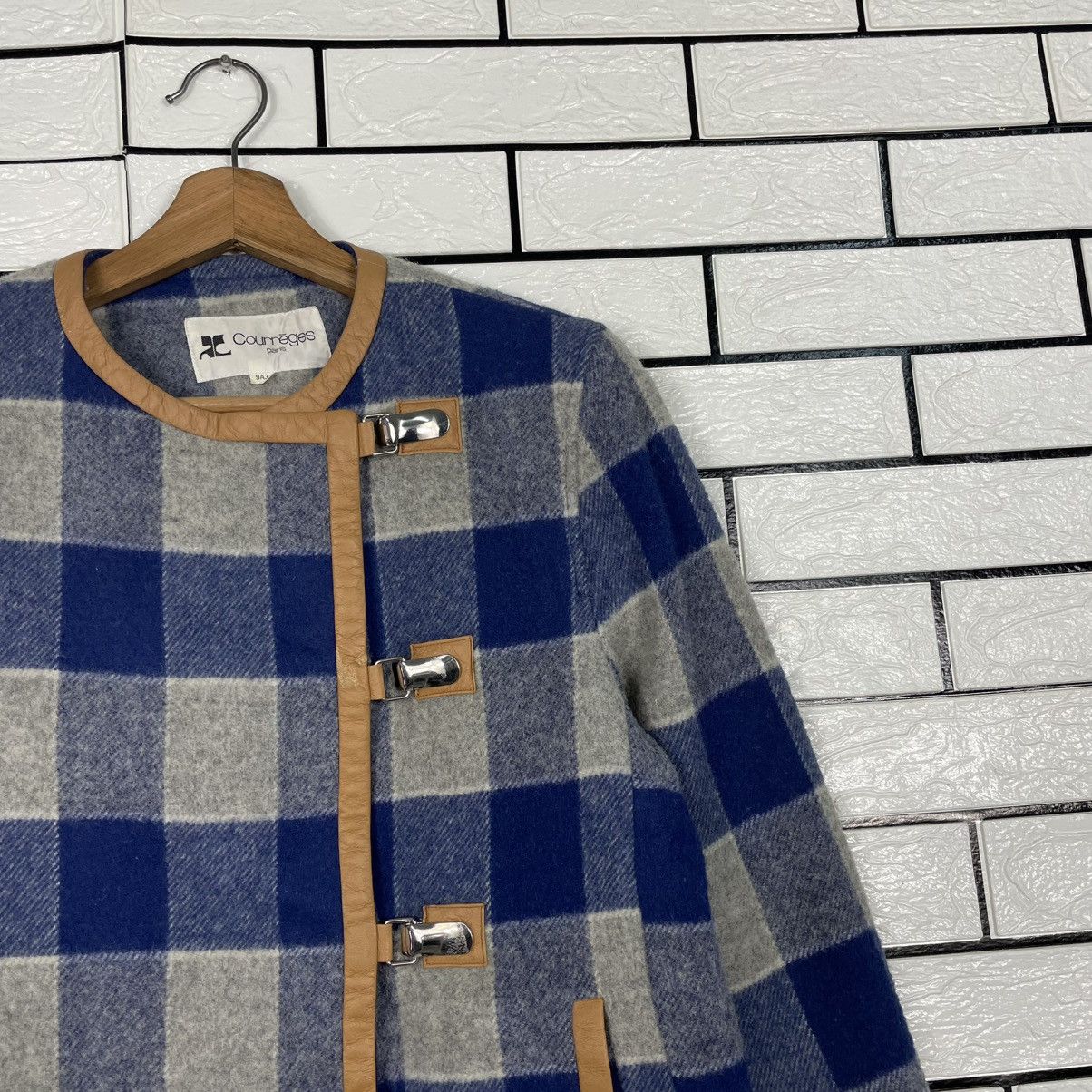 Courreges Courreges Paris Wool Tartan Jacket Size M / US 6-8 / IT 42-44 - 5 Thumbnail