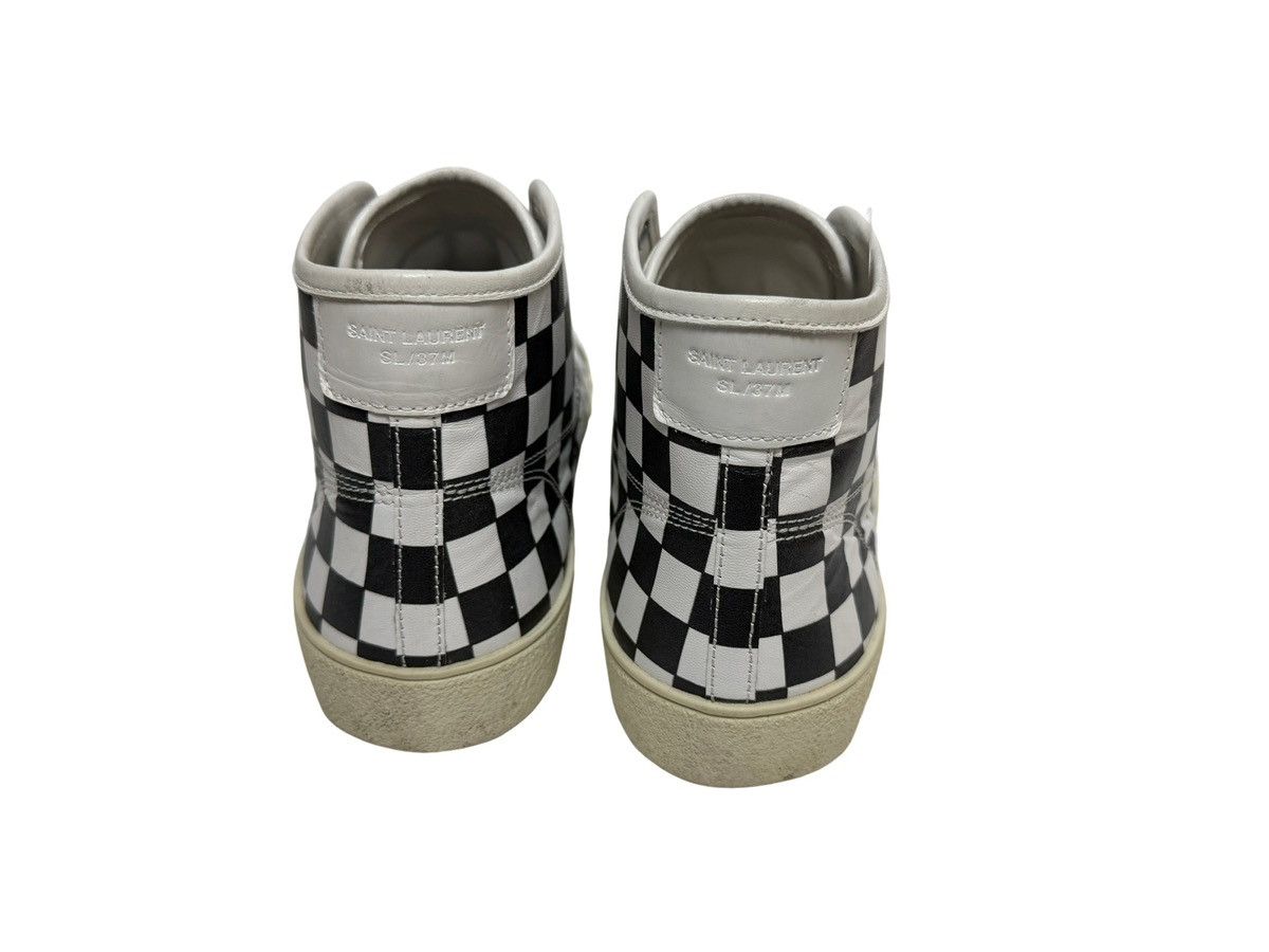 Saint Laurent Paris Saint Laurent Pairs Checkered SL/45 M High-Top Sneaker Size US 8.5 / EU 41-42 - 5 Thumbnail