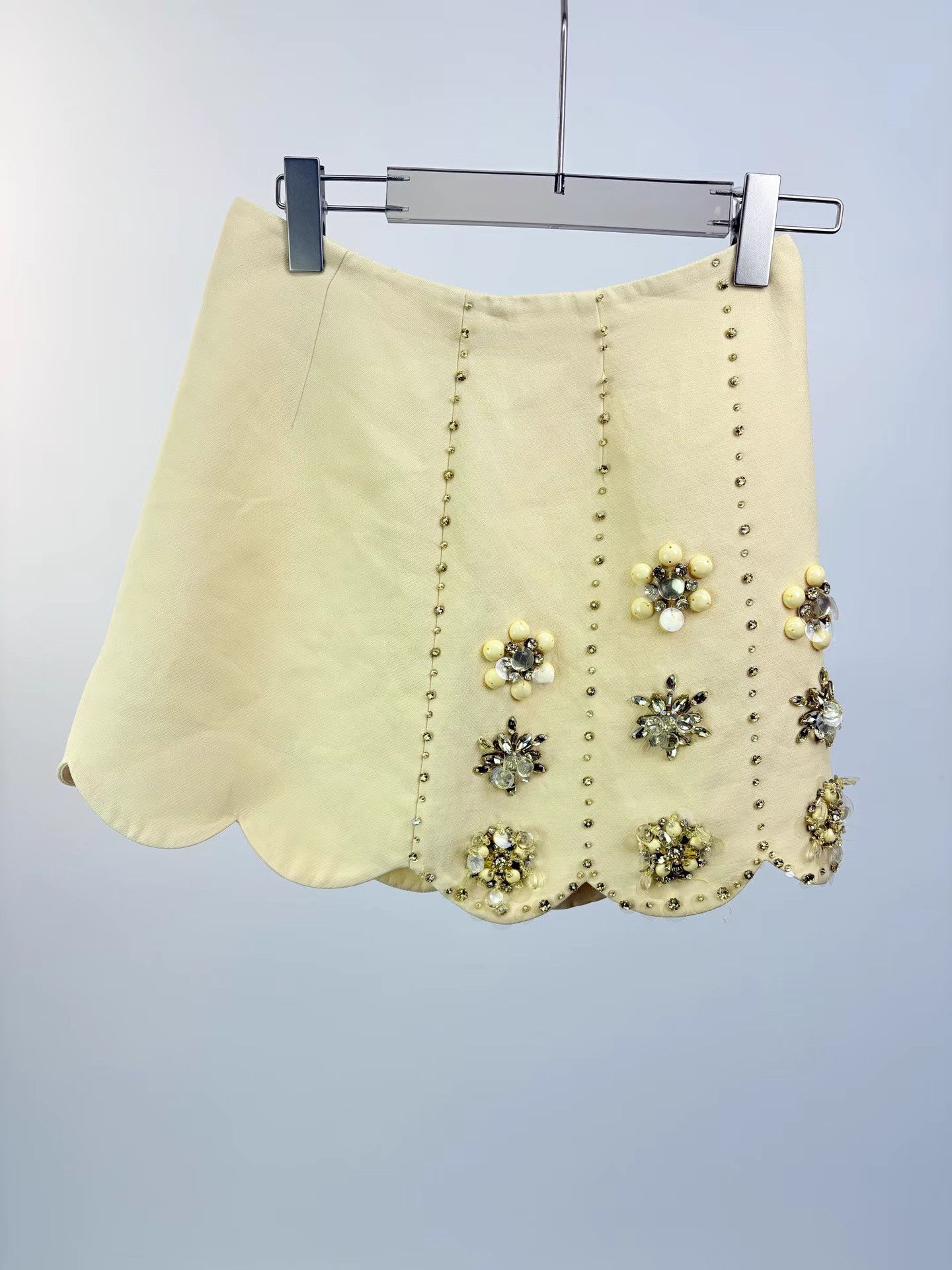 Miu Miu MIUMIU Heavy Crystal Mini Skirt Size 40" / US 18 - 1 Thumbnail