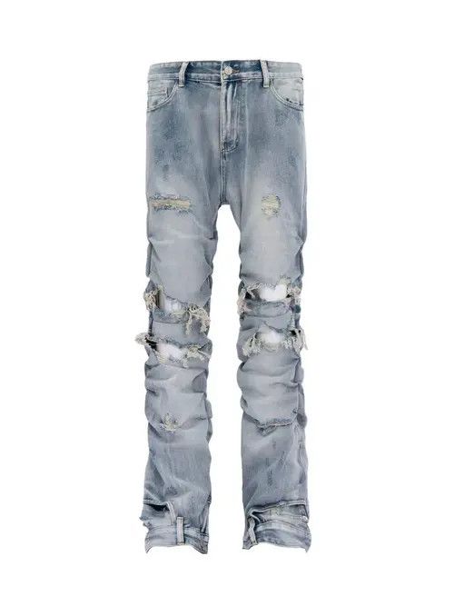 Other Heavyweight vintage vandalism fringe hip hop y2k jeans Size US 30 / EU 46 - 8 Thumbnail