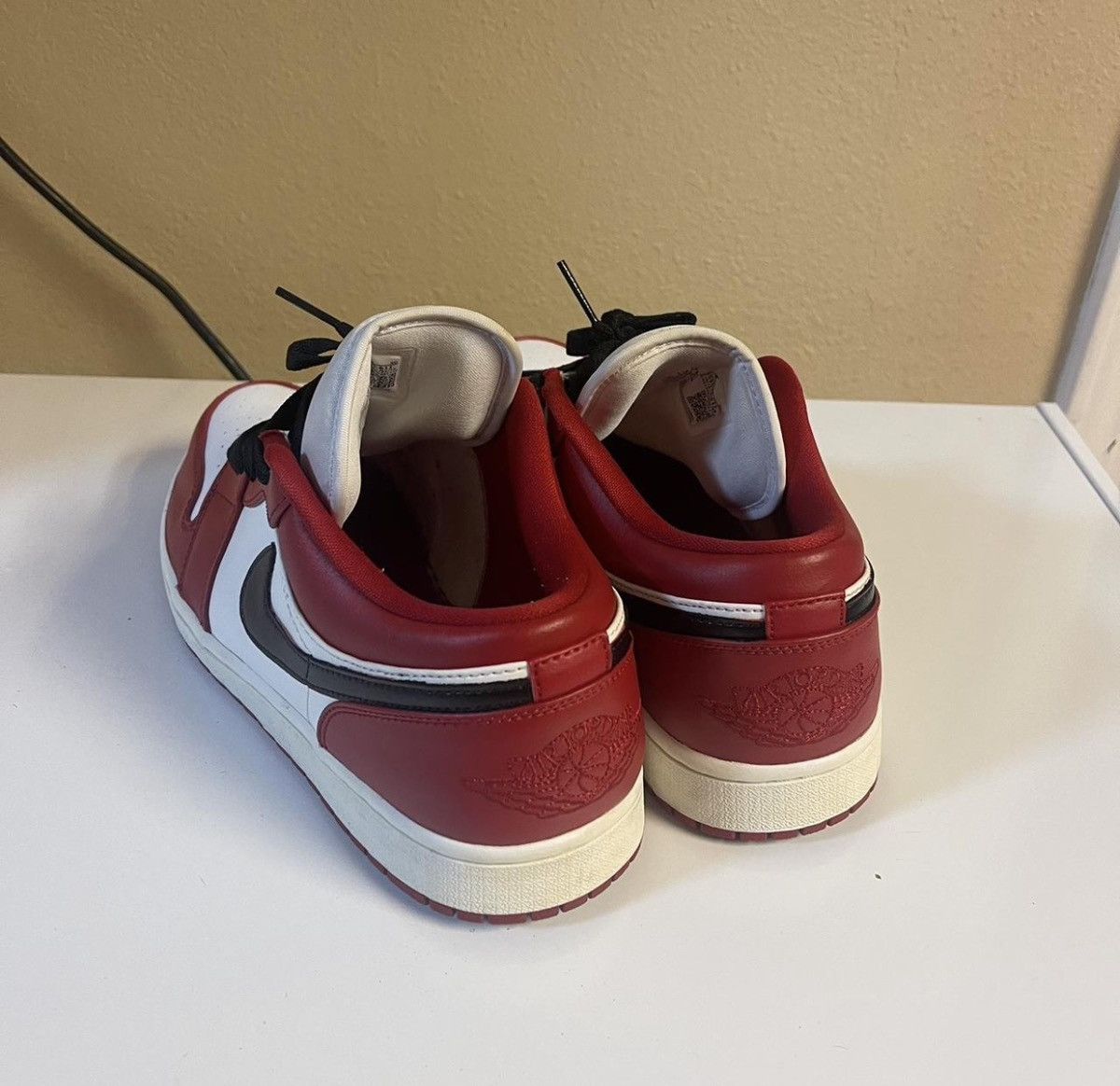 Jordan Brand Jordan 1 Low Gym Red CUSTOM Size US 11.5 / EU 44-45 - 3 Thumbnail