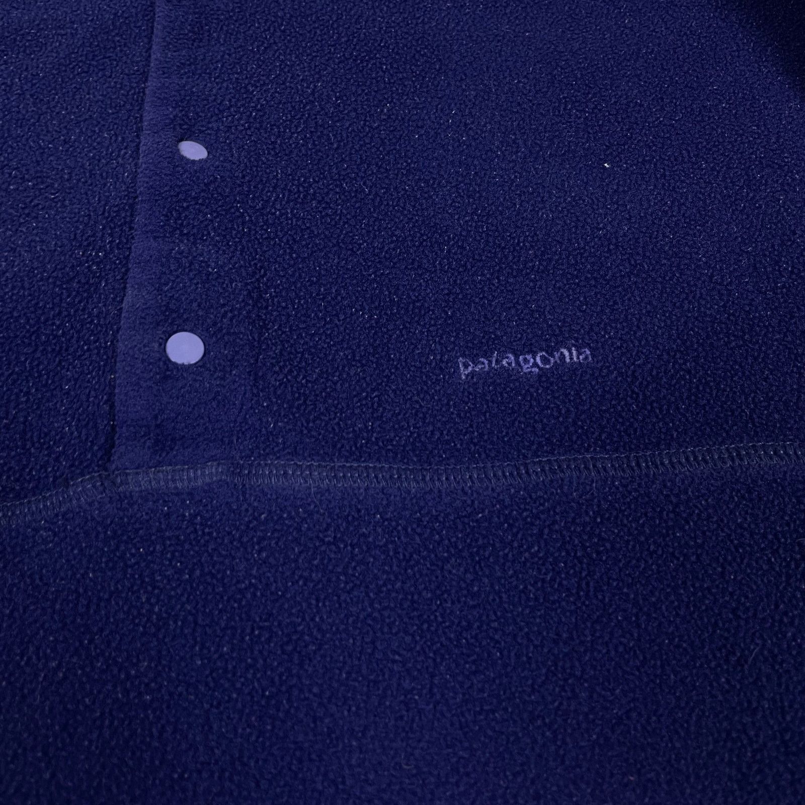 Patagonia × Vintage Patagonia Men Blue Fleece Lined Long Sleeve Snap T Jacket Size US L / EU 52-54 / 3 - 3 Thumbnail