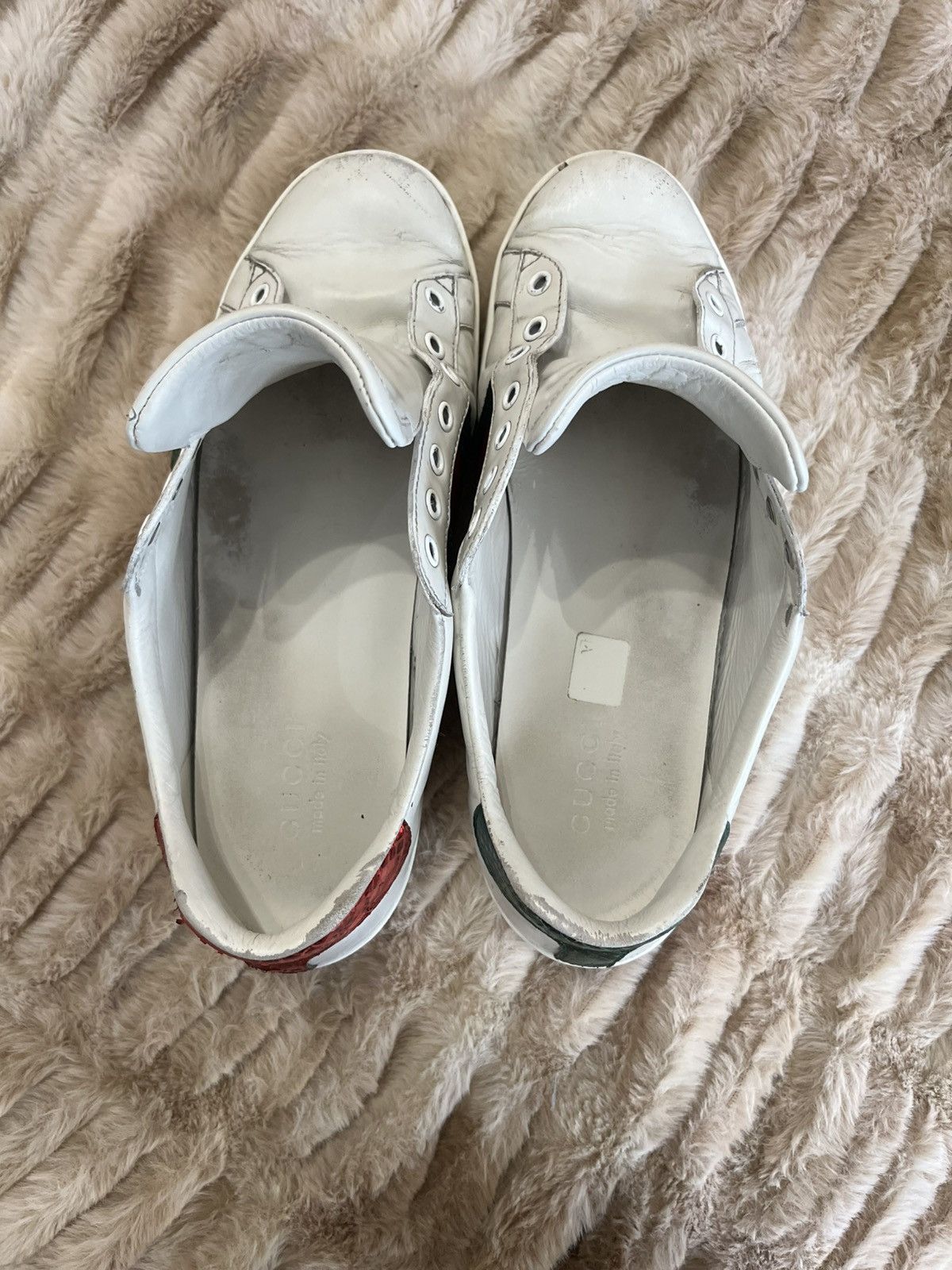 Gucci Men's Ace sneaker with bee size 7.5 US 8 Size US 9 / EU 42 - 9 Thumbnail