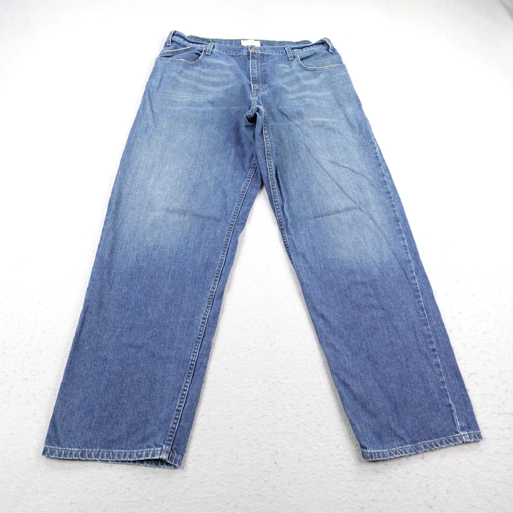 Levi's VINTAGE Levi's Jeans Mens 40x36 Blue Denim SilverTab Baggy Wide-Leg Relaxed Y2K Size US 40 / EU 56 - 2 Thumbnail