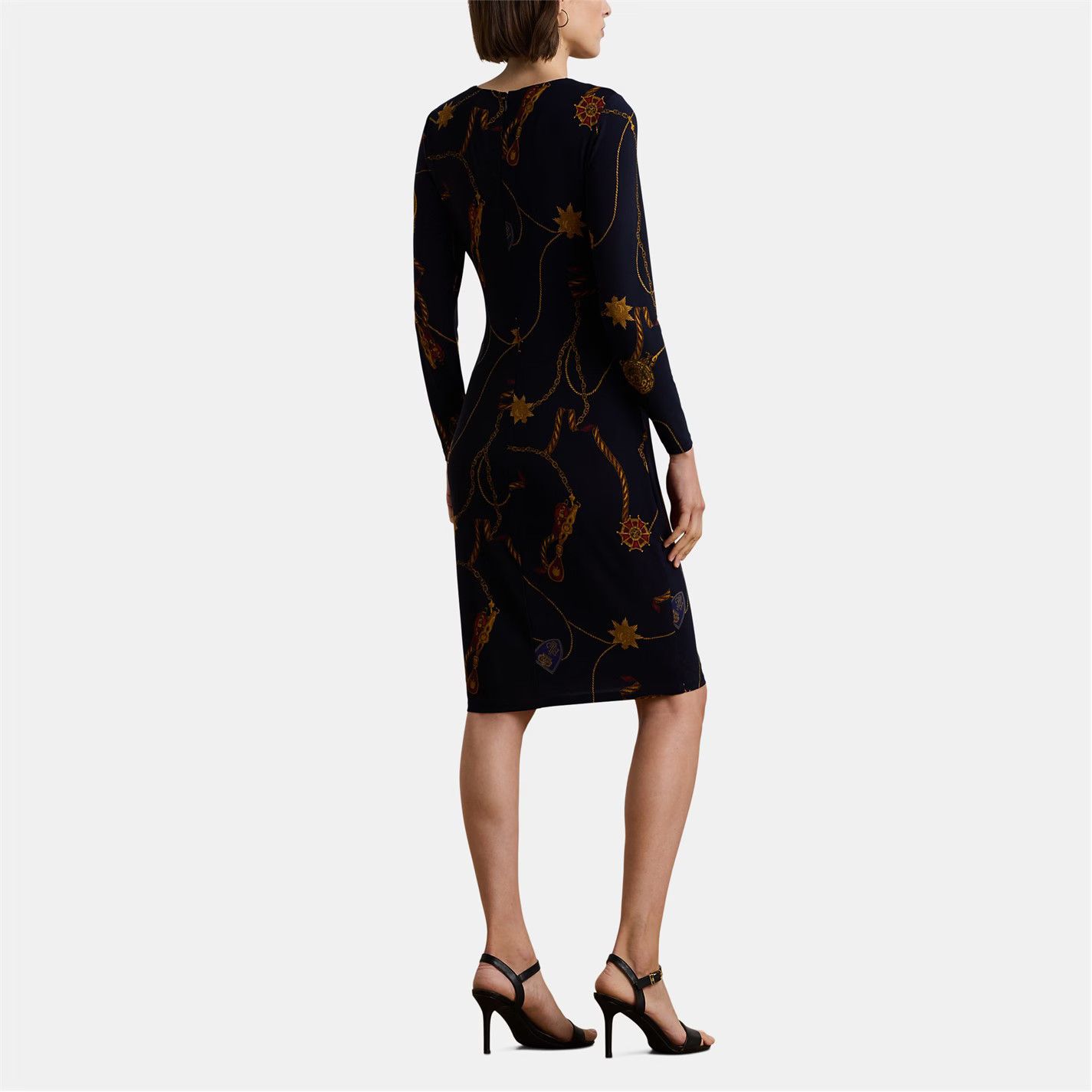Lauren Ralph Lauren o1g2r1mq0825 Fabiana Dress in Multicolor Size M / US 6-8 / IT 42-44 - 3 Thumbnail