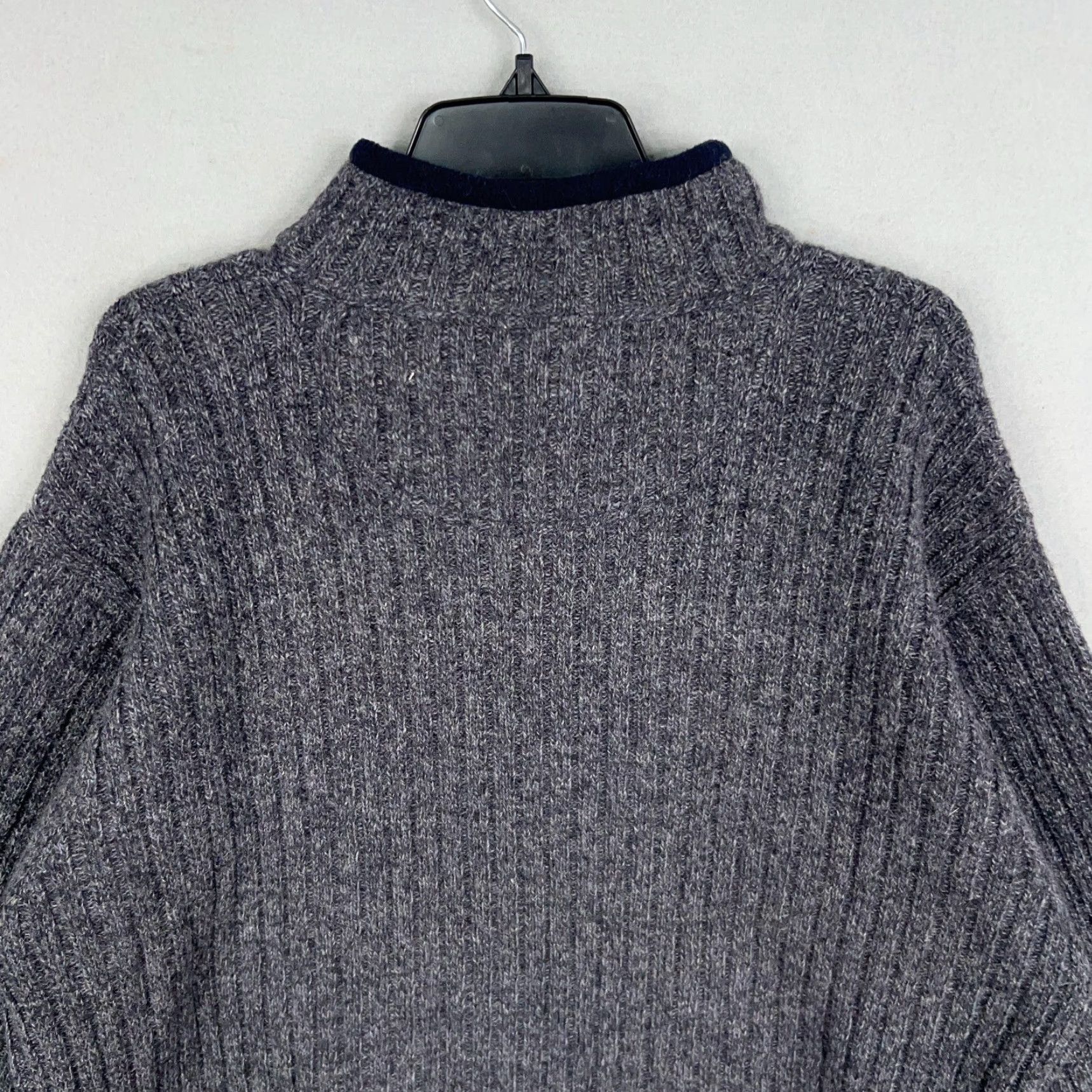 American Eagle Outfitters VINTAGE American Eagle Outfitters Sweater Mens XL Gray Ribbed 100% Wool Size US XL / EU 56 / 4 - 6 Thumbnail