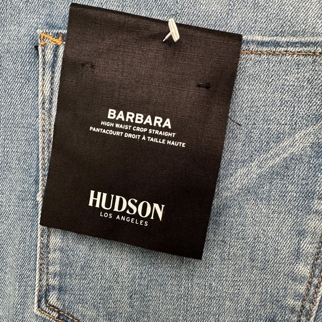 Hudson NWT Hudson Barbara High Waist Crop Straight Jeans Blue 33 Size 33" - 6 Thumbnail