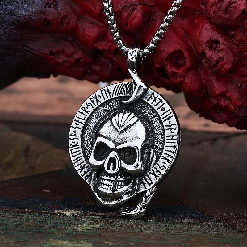 Japanese Brand × Jewelry Skull Pendant Necklace For Man 2025 Size ONE SIZE - 2 Thumbnail