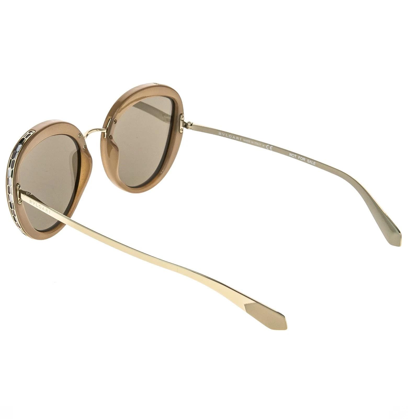 Bvlgari BULGARI SERPENTI BV8191 8191 Gold Beige Round Sunglasses Size ONE SIZE - 4 Thumbnail