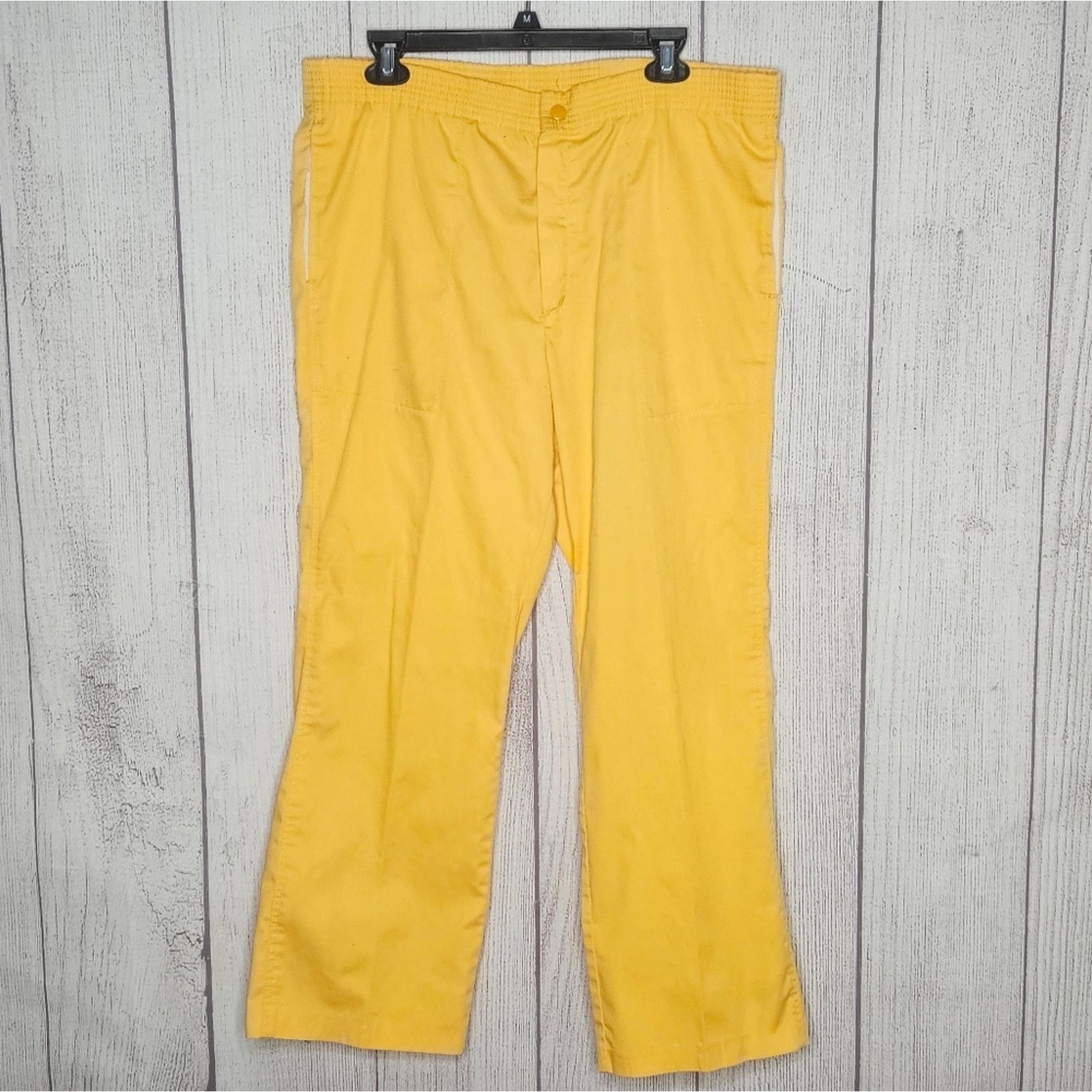 Sears × Vintage Vintage Activewear by Sears Mustard Yellow Casual Pants Size US 36 / EU 52 - 1 Thumbnail