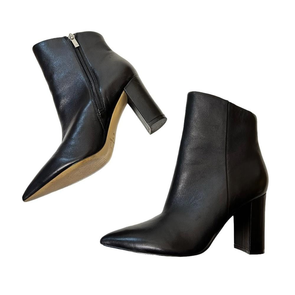 Designer Marc Fisher l Ulani Leather Booties 6.5 Size US 6.5 / IT 36.5 - 4 Thumbnail