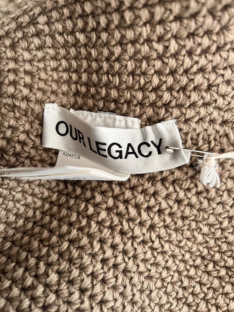 Our Legacy Our Legacy Light olive green knit cap Size ONE SIZE - 4 Thumbnail