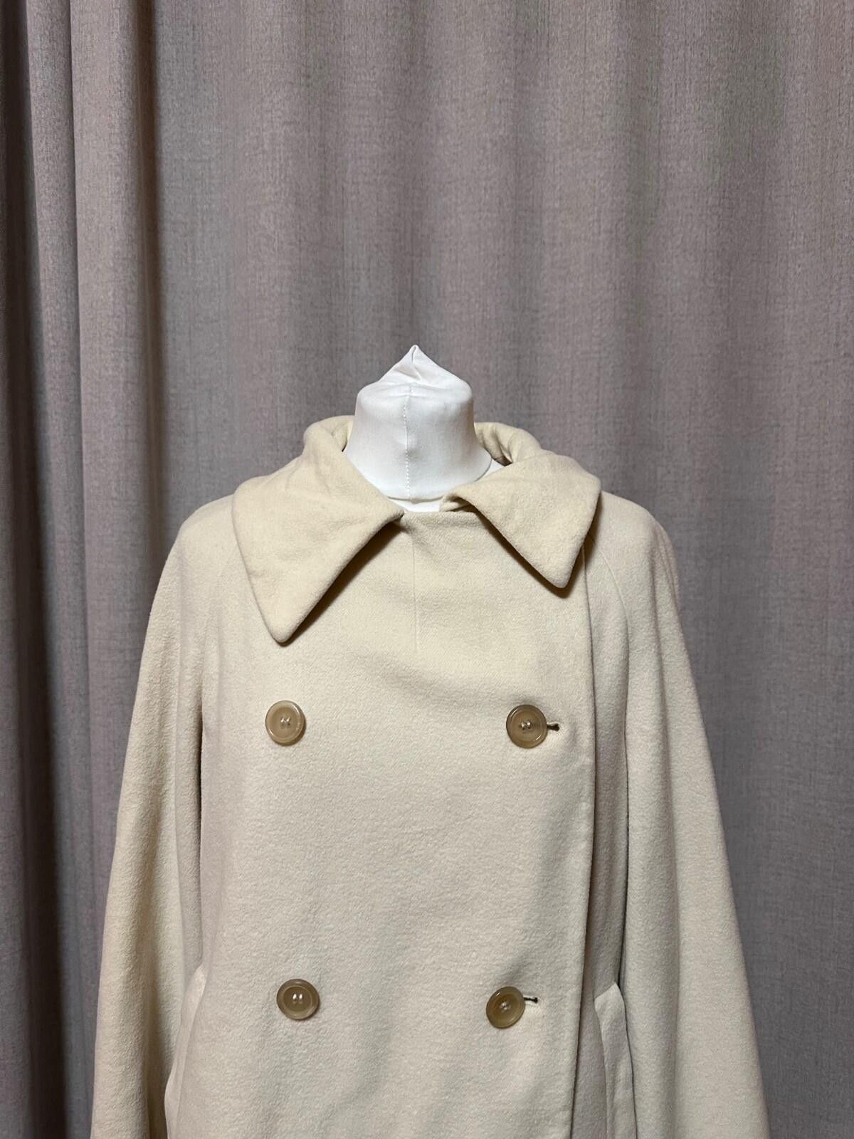 Jil Sander Jil Sander Wool Coat Sz 36 Beige Size XS / US 0-2 / IT 36-38 - 2 Thumbnail