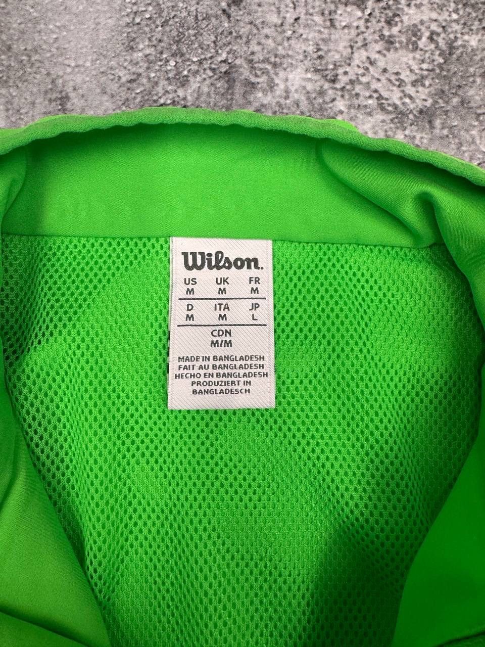 Wilson Wilson Men Lightweight Jacket Full Zip Green Size M Size US M / EU 48-50 / 2 - 4 Thumbnail