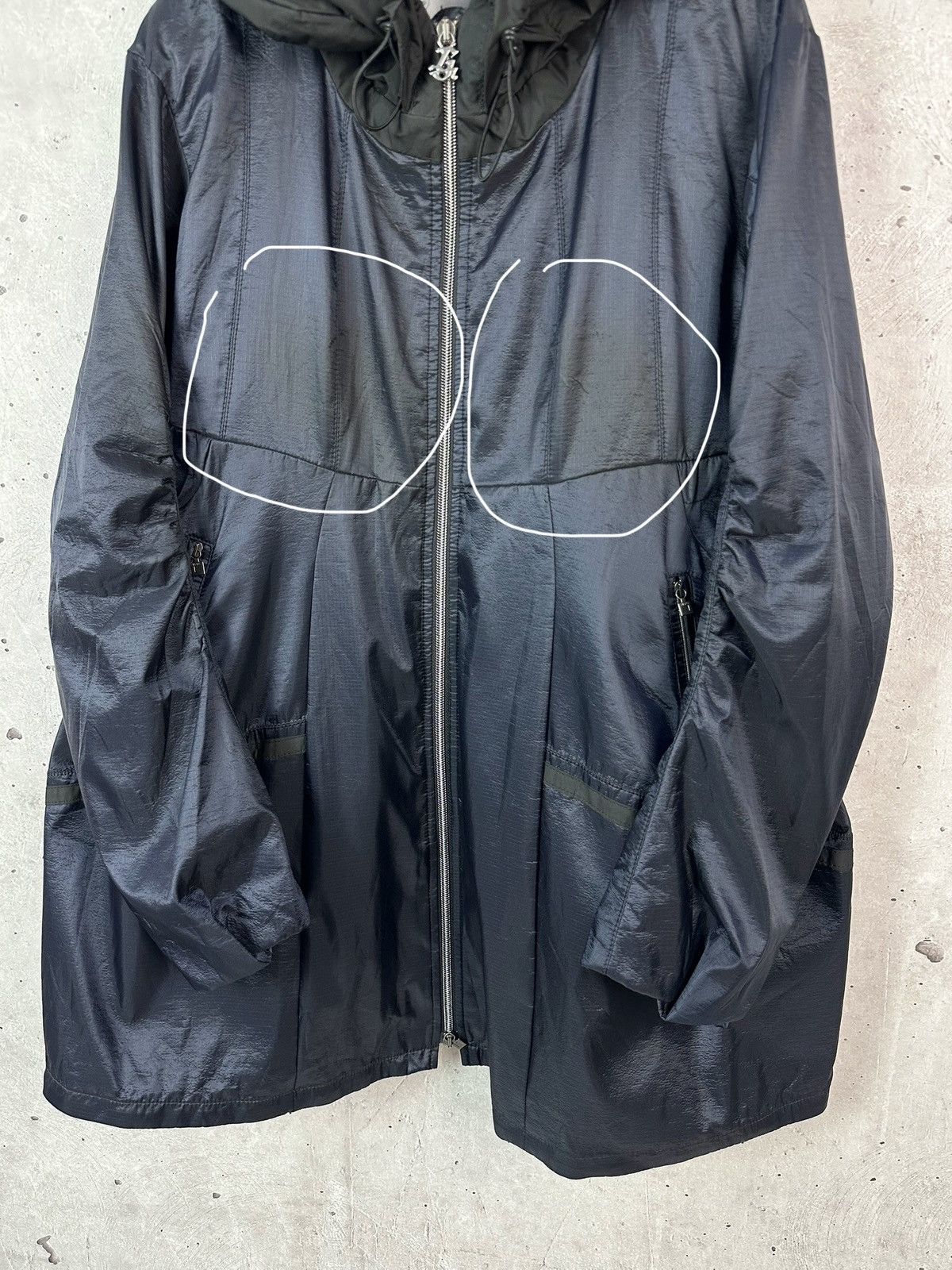 Marithe + Francois Girbaud Marithe François Girbaud Shimmer Women’s Deep Hood Jacket Size ONE SIZE - 5 Thumbnail