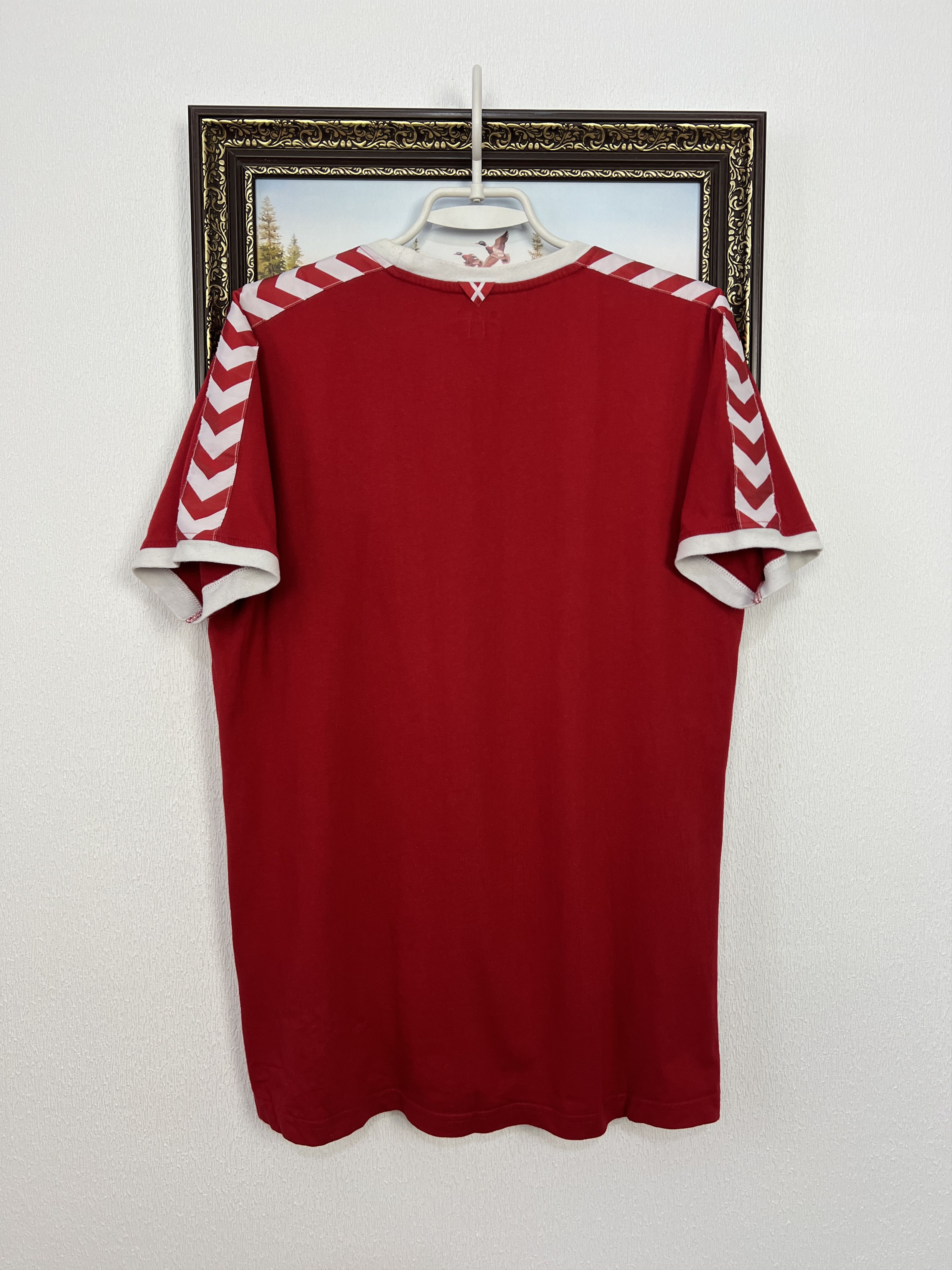 Hummel Denmark Football Shirt Soccer National Team Jersey Trikot Size US L / EU 52-54 / 3 - 7 Thumbnail