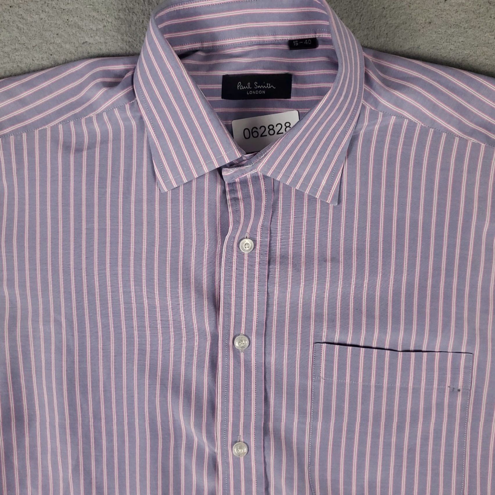 Paul Smith VINTAGE Paul Smith Dress Shirt Men 16 Blue Pink Striped Long Sleeve Business Casual Formal Workwear Size 42R - 2 Thumbnail