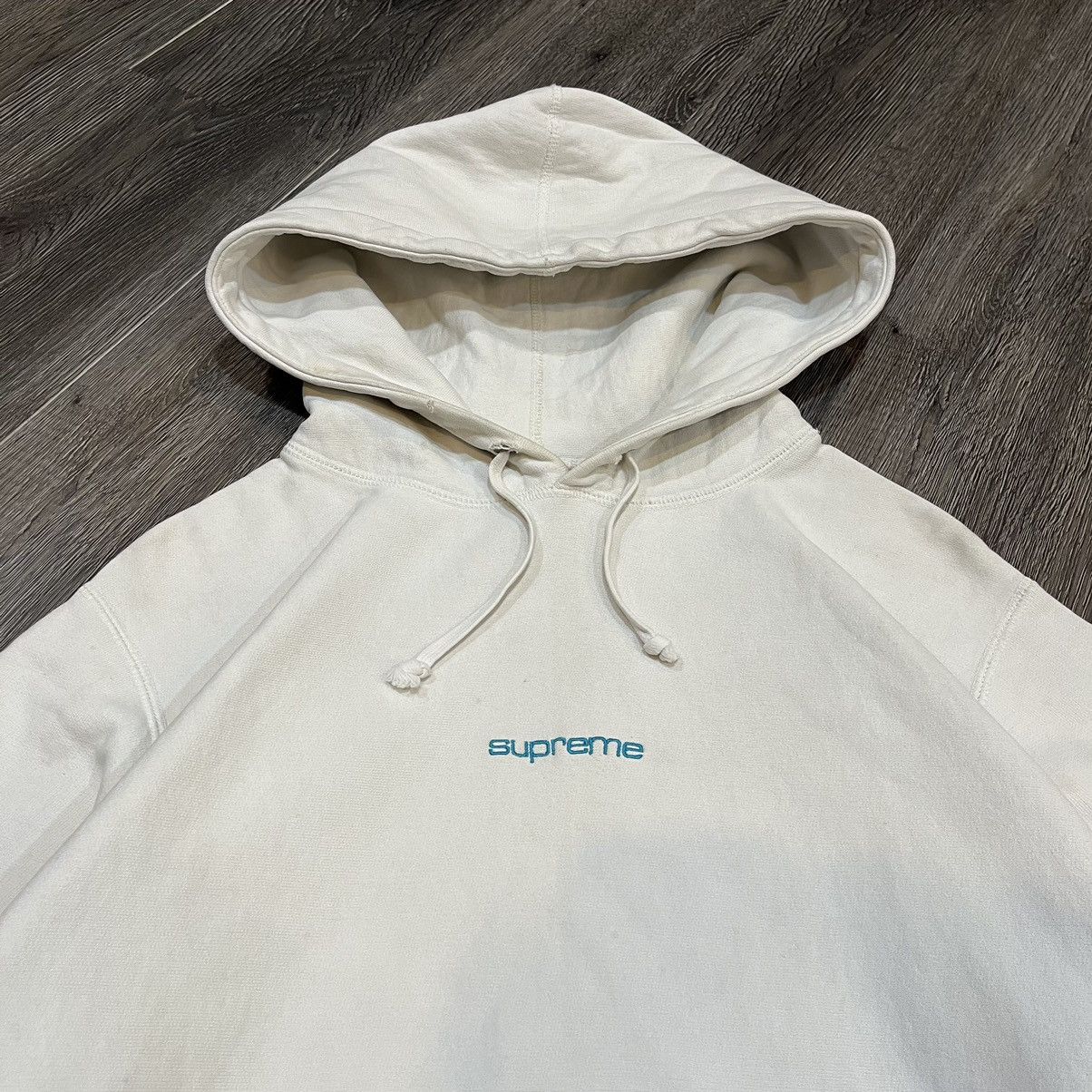 Supreme SUPREME Compact Logo Hooded Sweatshirt White Size US M / EU 48-50 / 2 - 2 Thumbnail