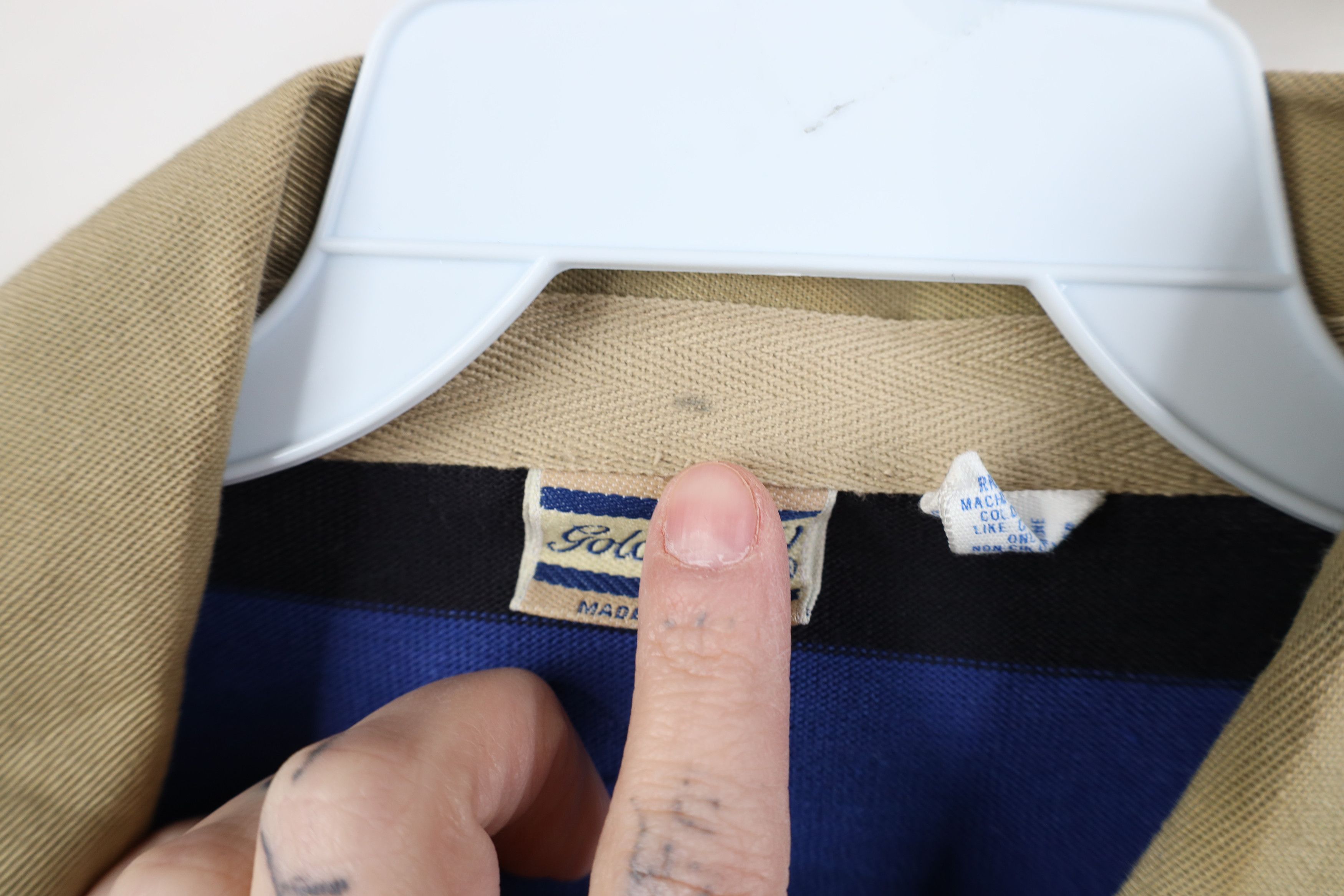 Vintage Vintage 90s Streetwear Block Knit Long Sleeve Rugby Polo USA Size US XL / EU 56 / 4 - 4 Thumbnail