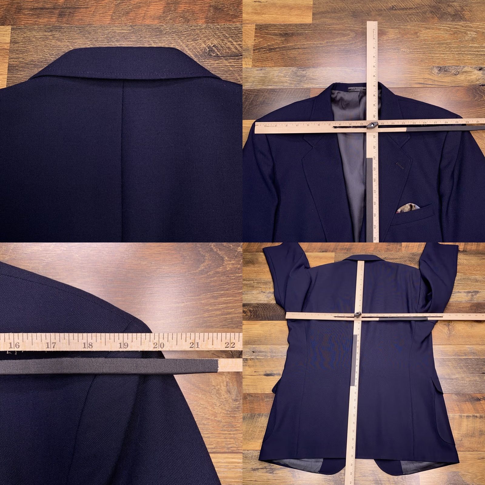 Vintage VINTAGE Arnold Palmer Sport Coat Mens 46R Navy Blue Wool Blazer Gold Buttons Jacket Blazer 90s Mens Size 46R - 9 Thumbnail
