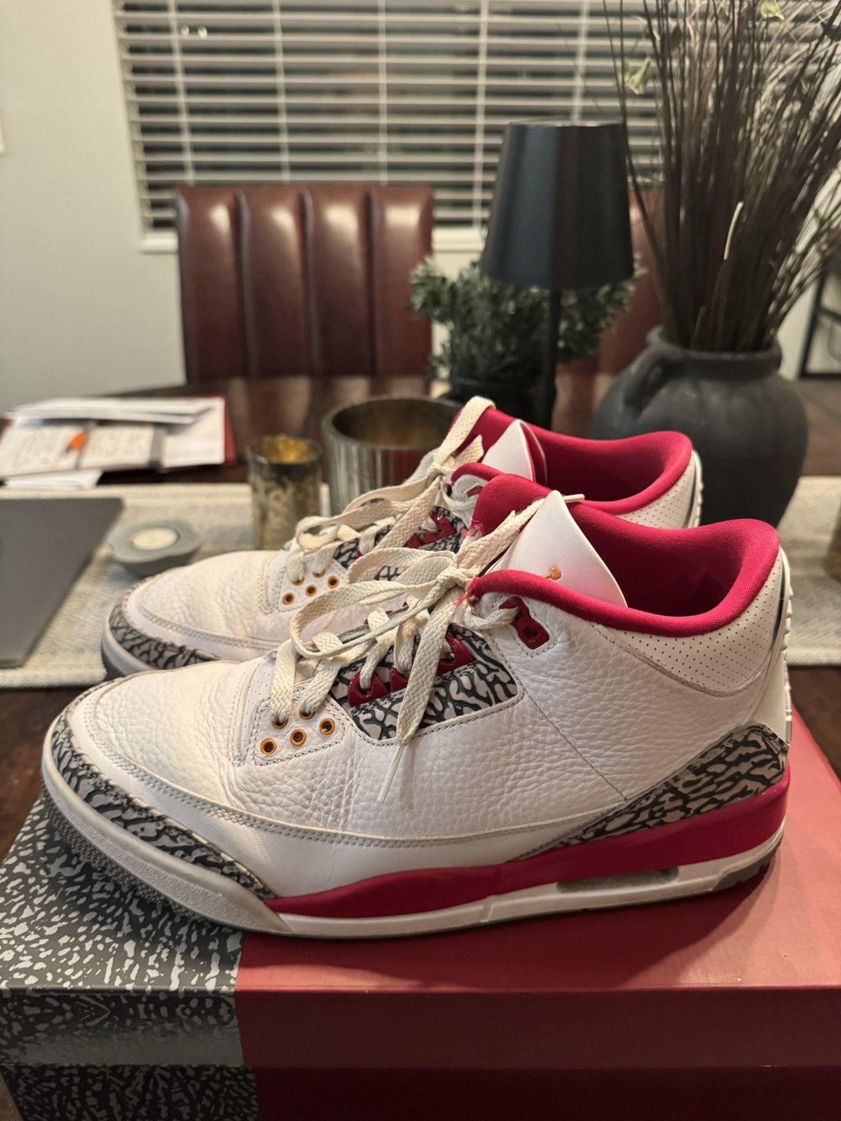 Nike Air Jordan 3 Cardinal Size US 10.5 / EU 43-44 - 4 Thumbnail