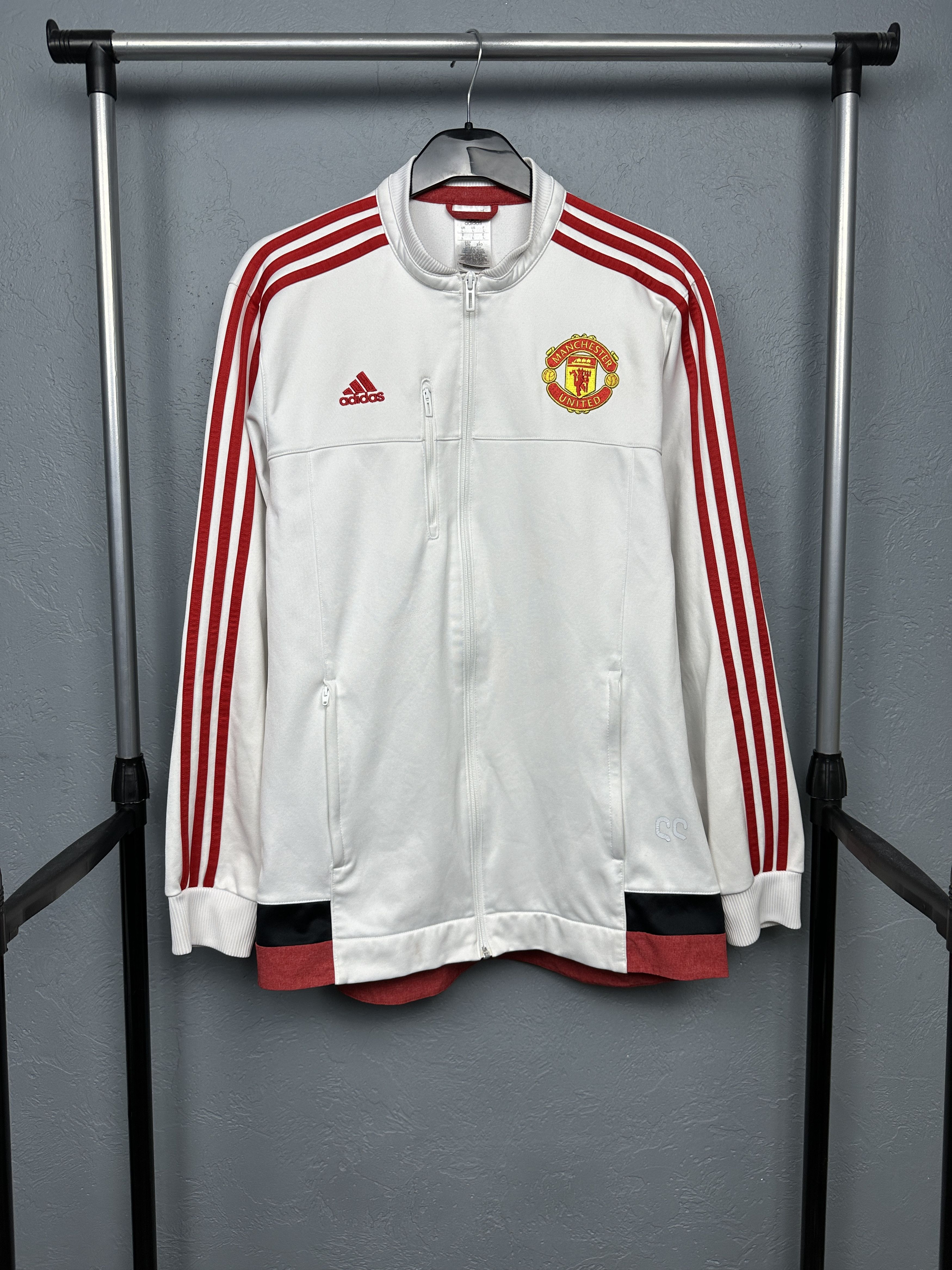 Adidas Adidas Manchester United Mens Track Top Jacket Size US L / EU 52-54 / 3 - 1 Thumbnail