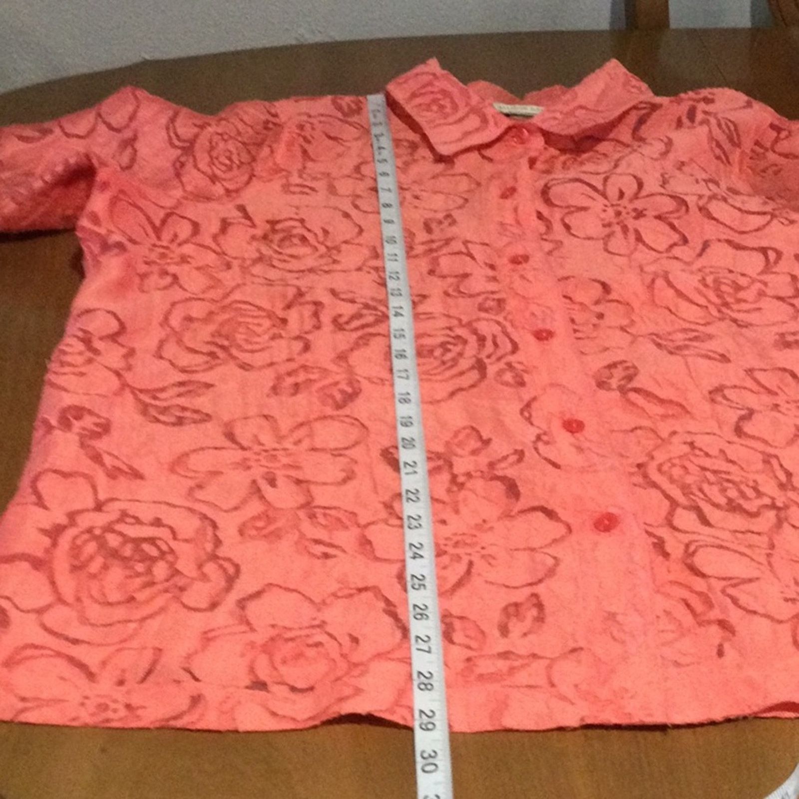 Other Allison Daley Pink Sheer Button Front 3/4 Sleeve Blouse 18 Size XXL / US 16-18 / IT 52-54 - 14 Thumbnail